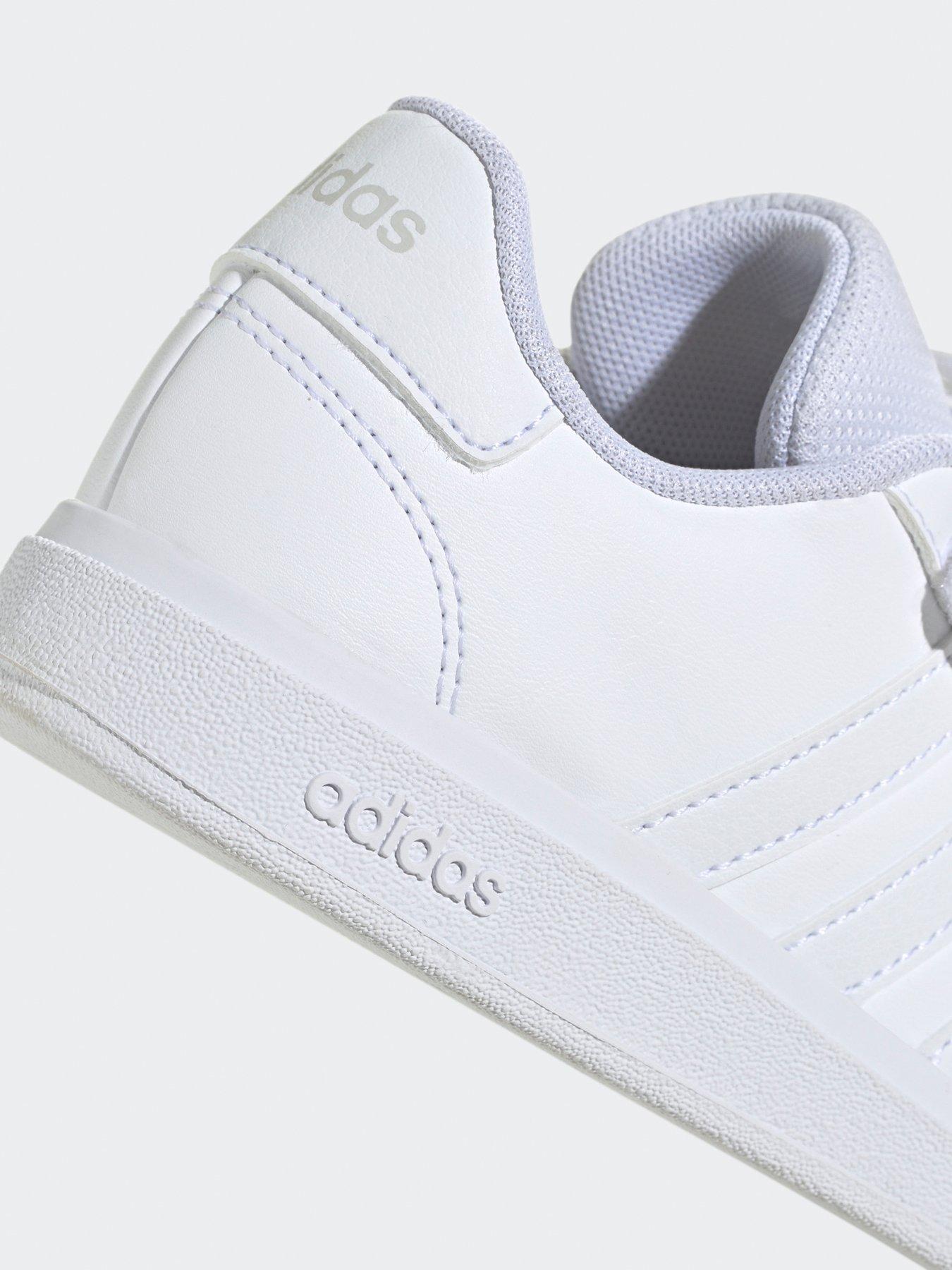 Image 6 of 7 of adidas Sportswear Kid's Grand Court 2.0 Elasticated Trainers  - White