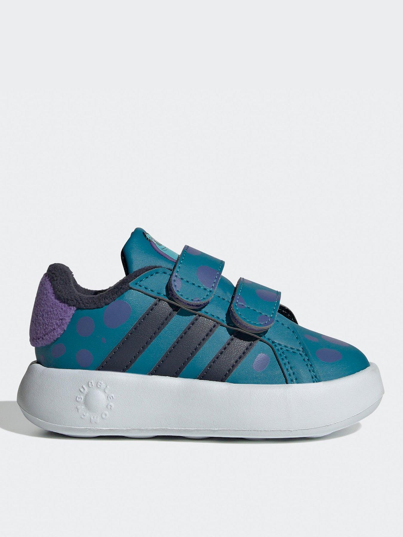 adidas-sportswear-infant-grand-court-sulley-velcro-trainers-blue