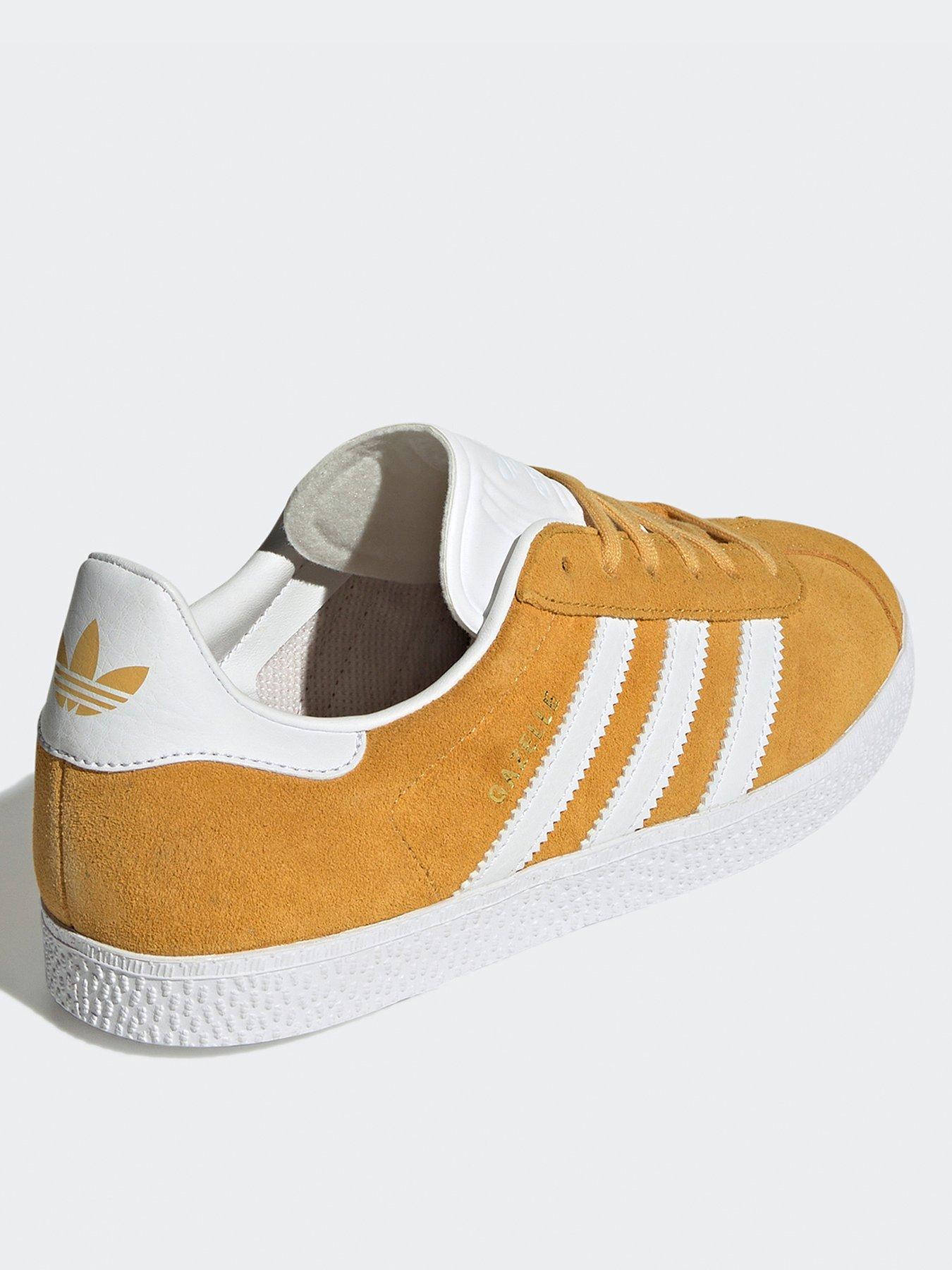 adidas-originals-older-unisex-gazelle-trainers-yellowback