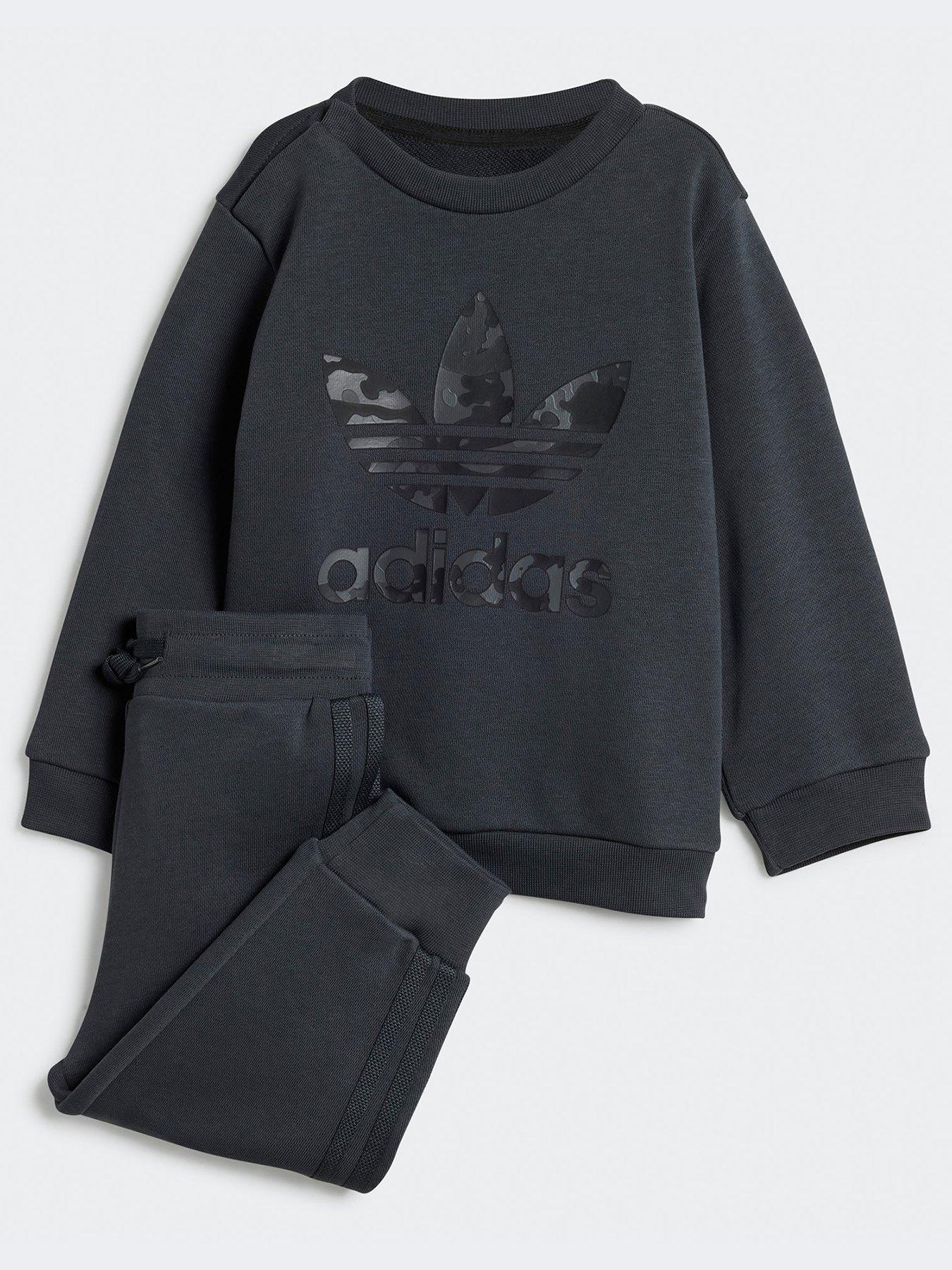 adidas-originals-infant-unisex-crew-set-dark-grey