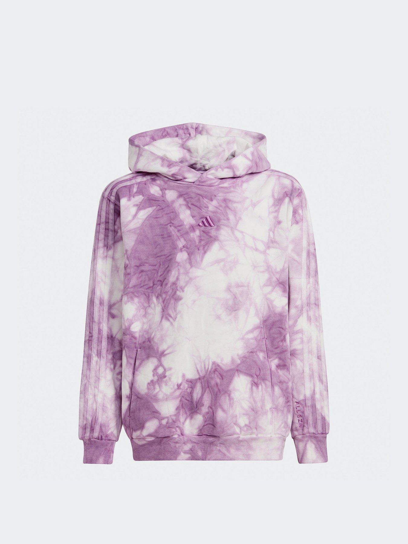 adidas-sportswear-older-unisex-all-season-tie-dye-overheadnbsphoodie-purple