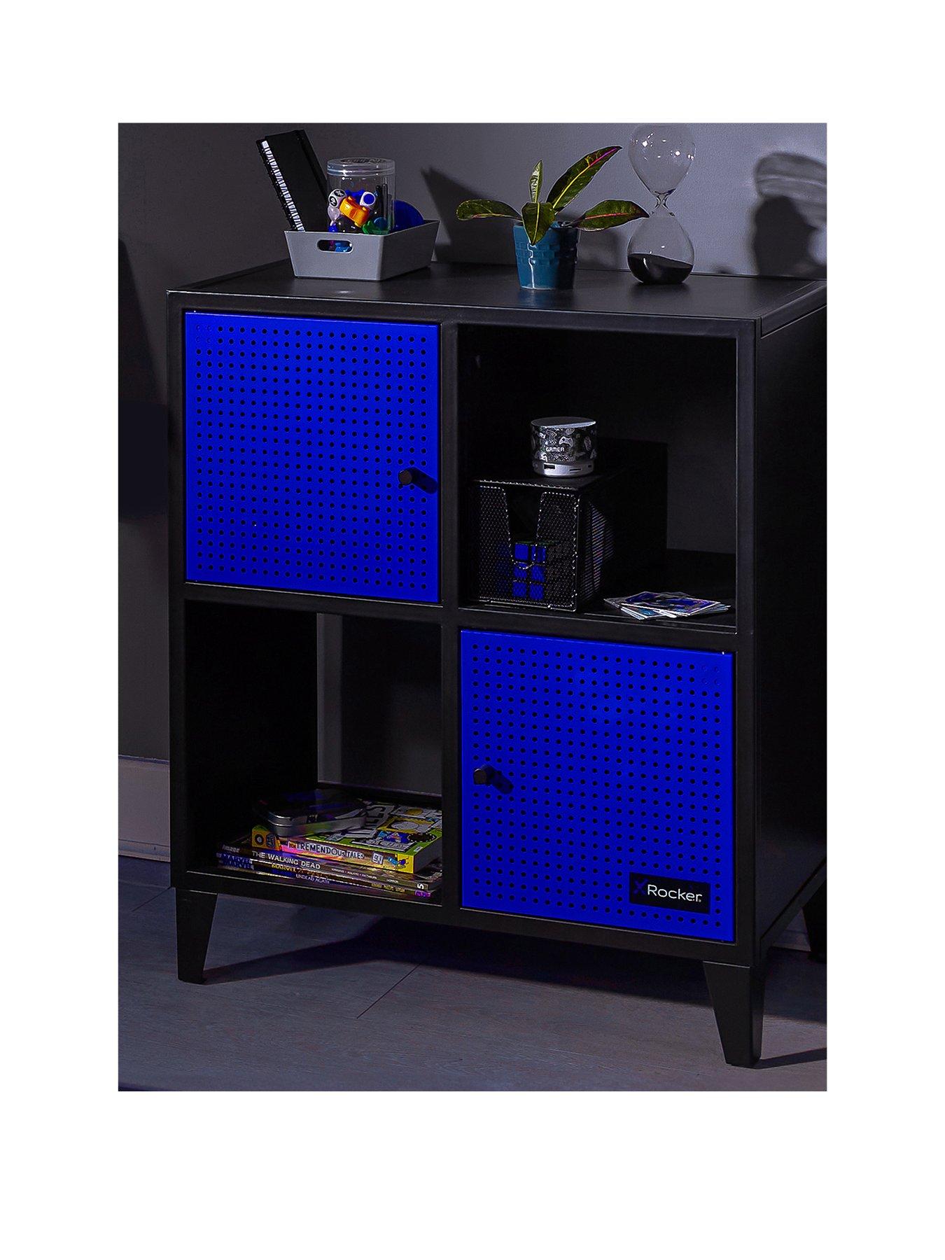 x-rocker-mesh-tek-4-cube-storage-and-display-unitstillFront