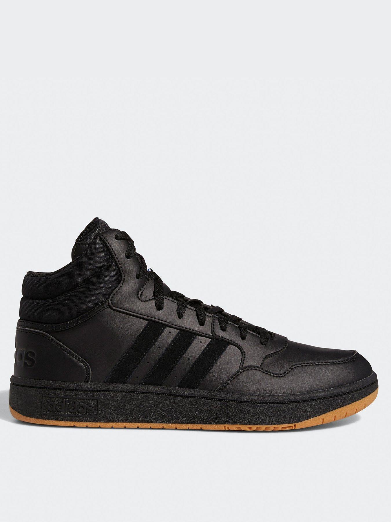 adidas-sportswear-mens-hoops-30-mid-trainers-blackfront