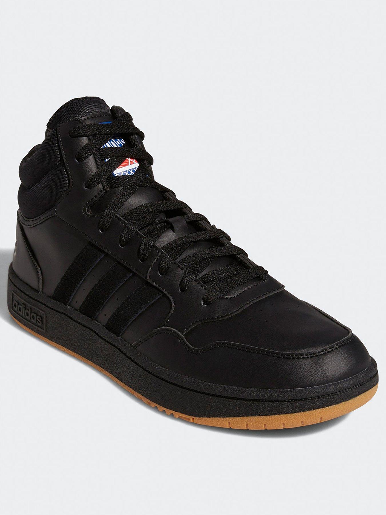 adidas-sportswear-mens-hoops-30-mid-trainers-blackstillFront