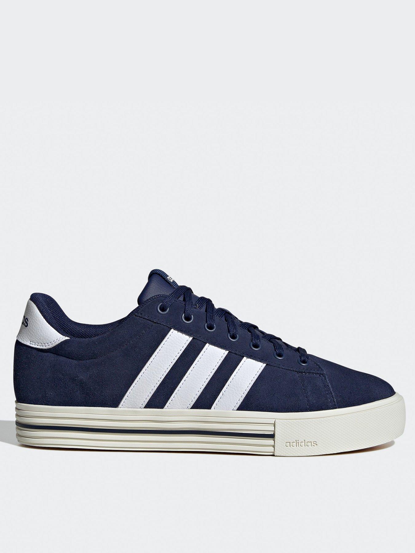 adidas-sportswear-mens-suede-daily-40-trainers-dark-blue