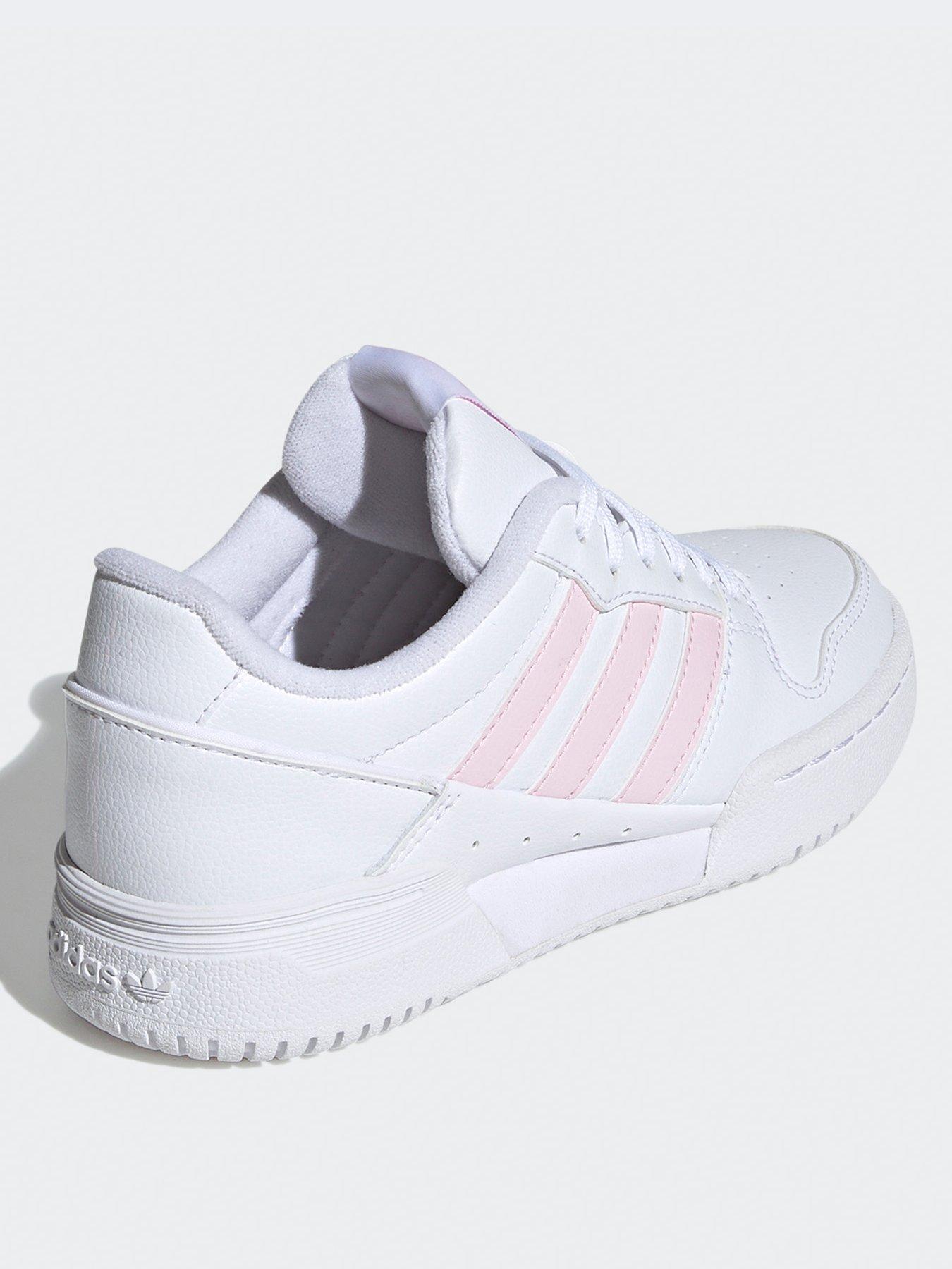 adidas-originals-older-unisex-team-court-2-trainers-whitepinkback