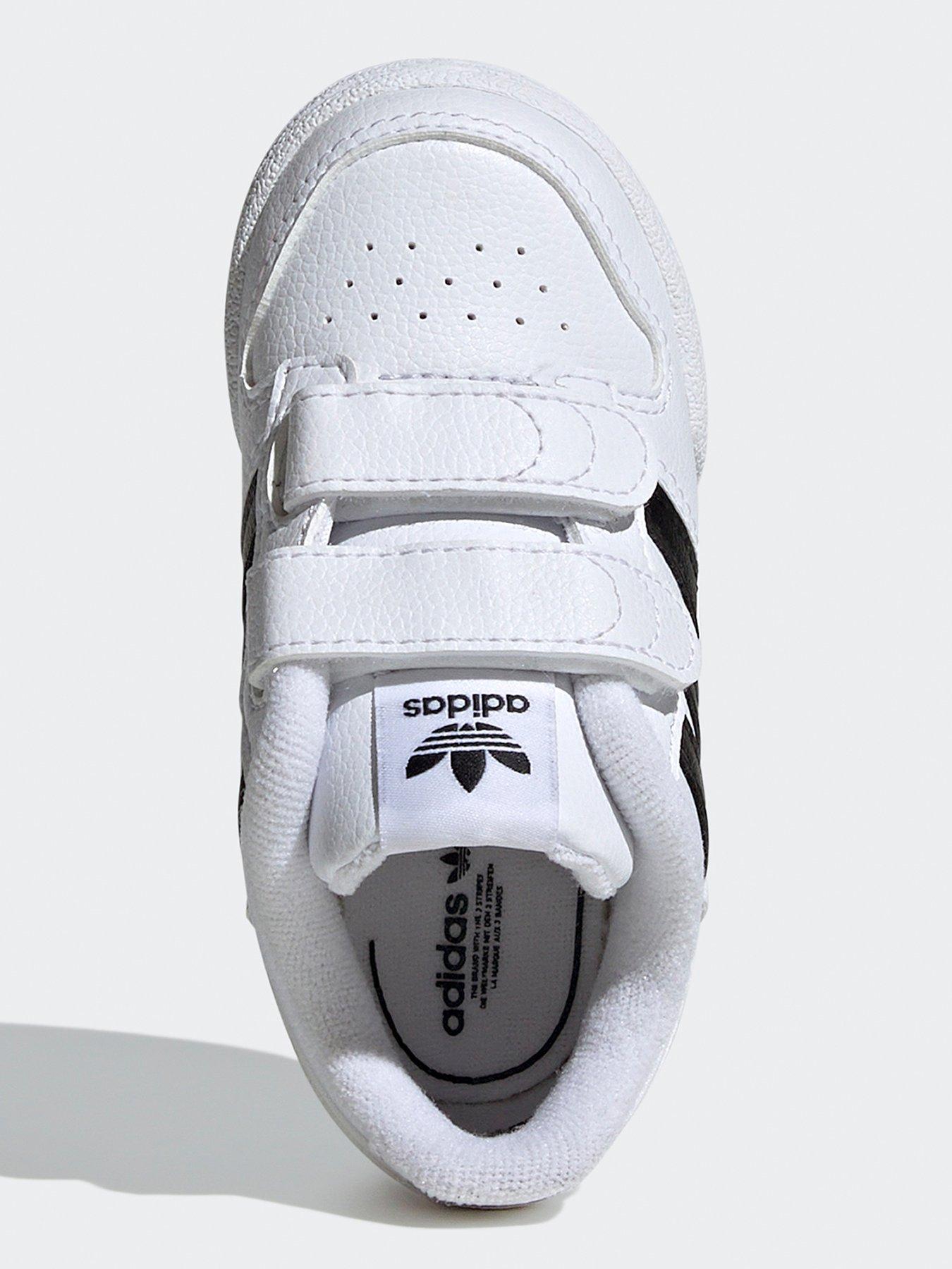 adidas-originals-unisex-infant-team-court-2-velcro-trainers-whiteblackoutfit