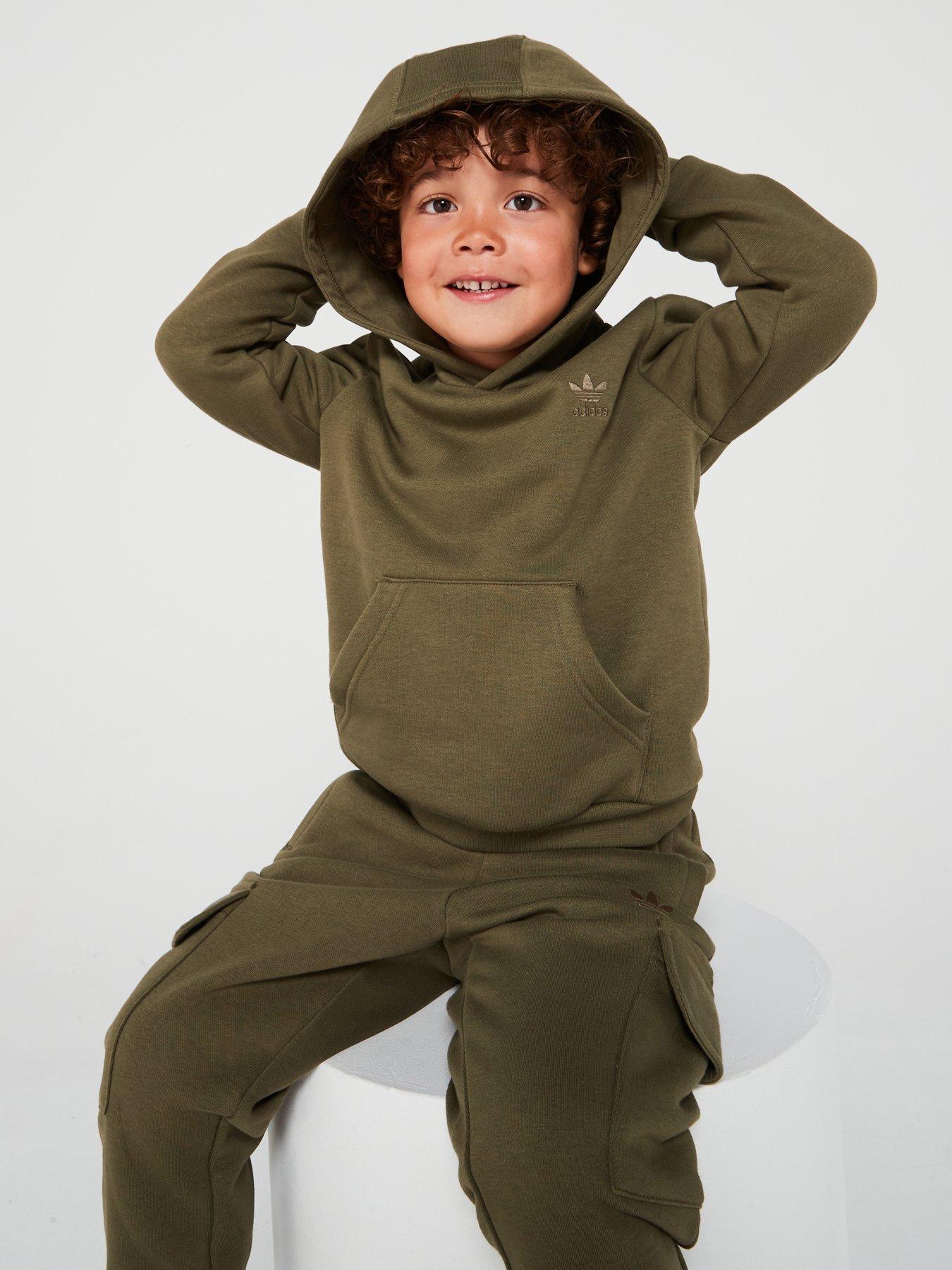 adidas-originals-unisex-kids-full-zip-hoodie-cargo-tracksuit-khakioutfit