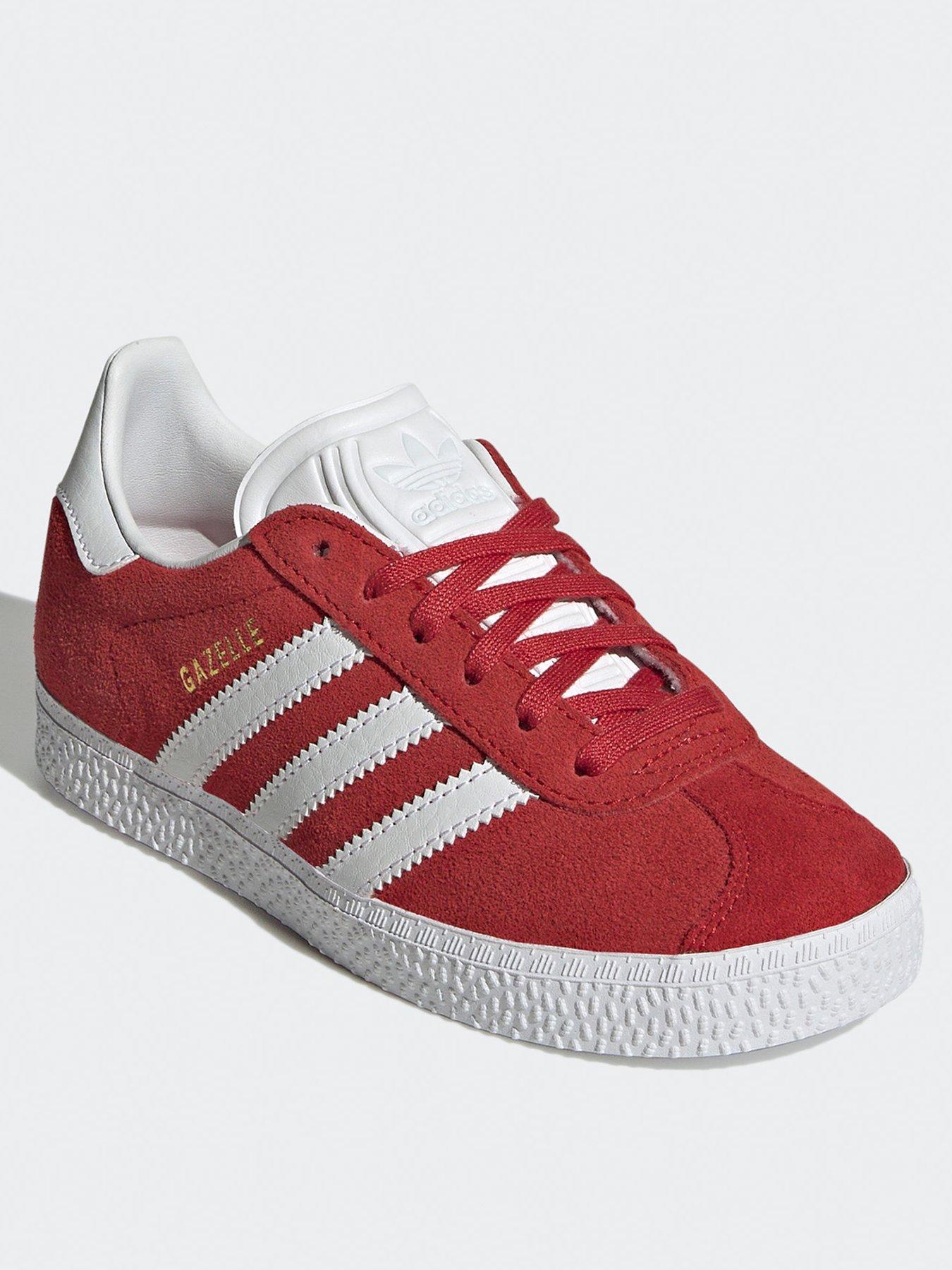 adidas-originals-kids-unisex-gazelle-trainers-redstillFront