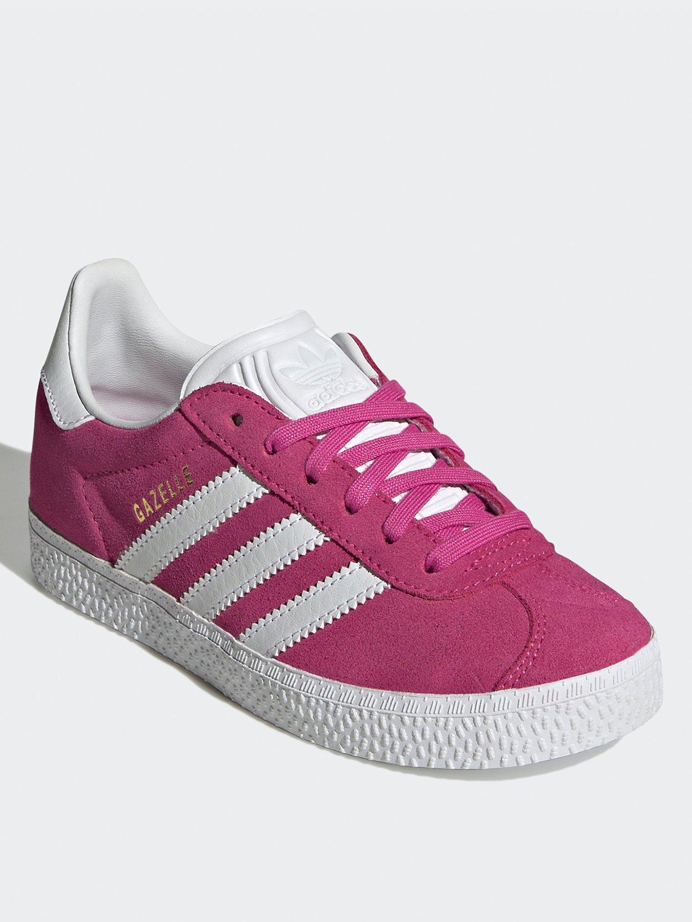 adidas-originals-kids-unisex-gazelle-trainers-pinkstillFront