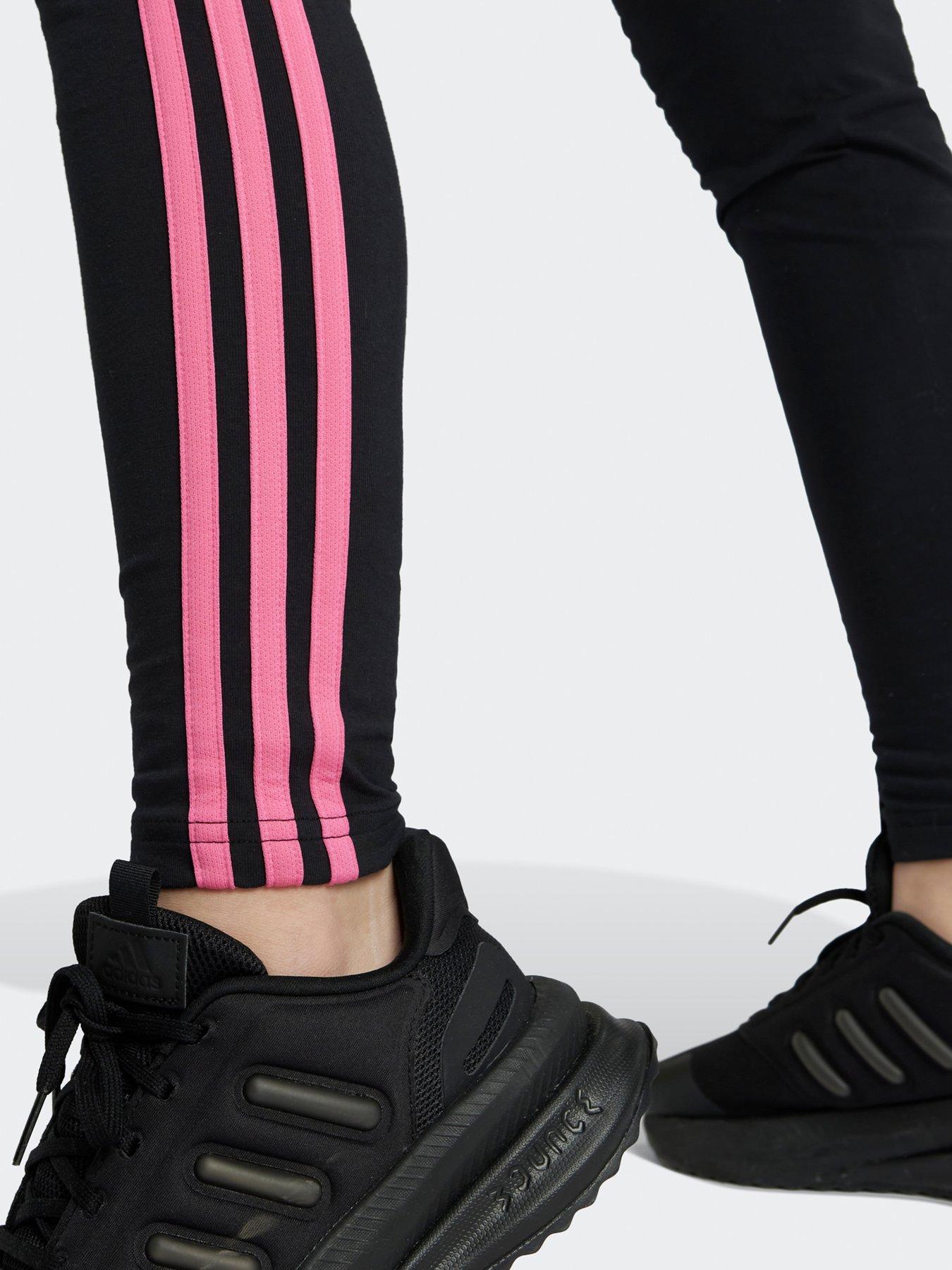 adidas-sportswear-junior-girls-essentials-3-stripe-tights-blackdetail