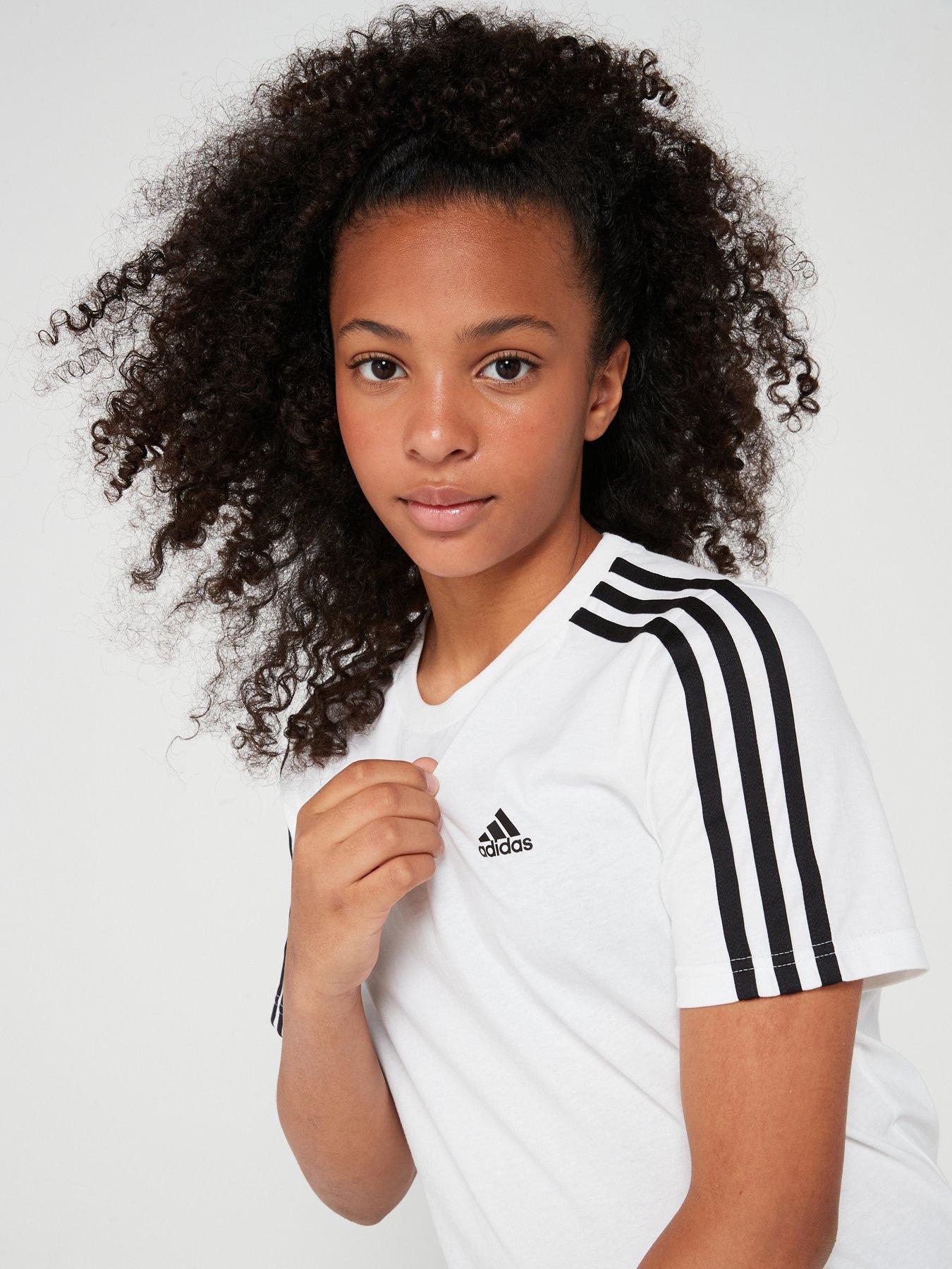 adidas-sportswear-junior-girls-essentials-3-stripe-t-shirt-whitedetail