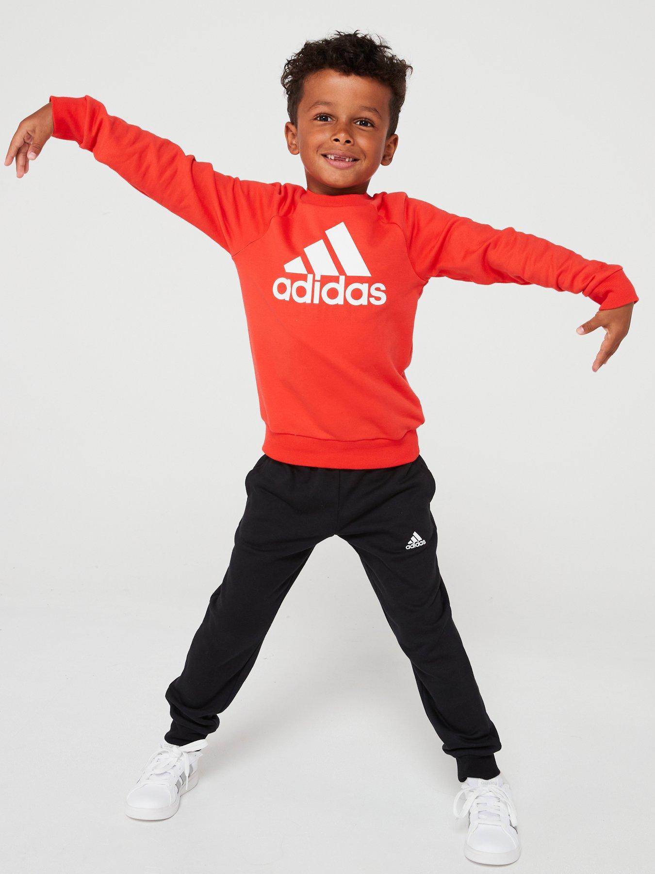 adidas-sportswear-younger-boys-essentials-big-logo-tracksuit-redfront