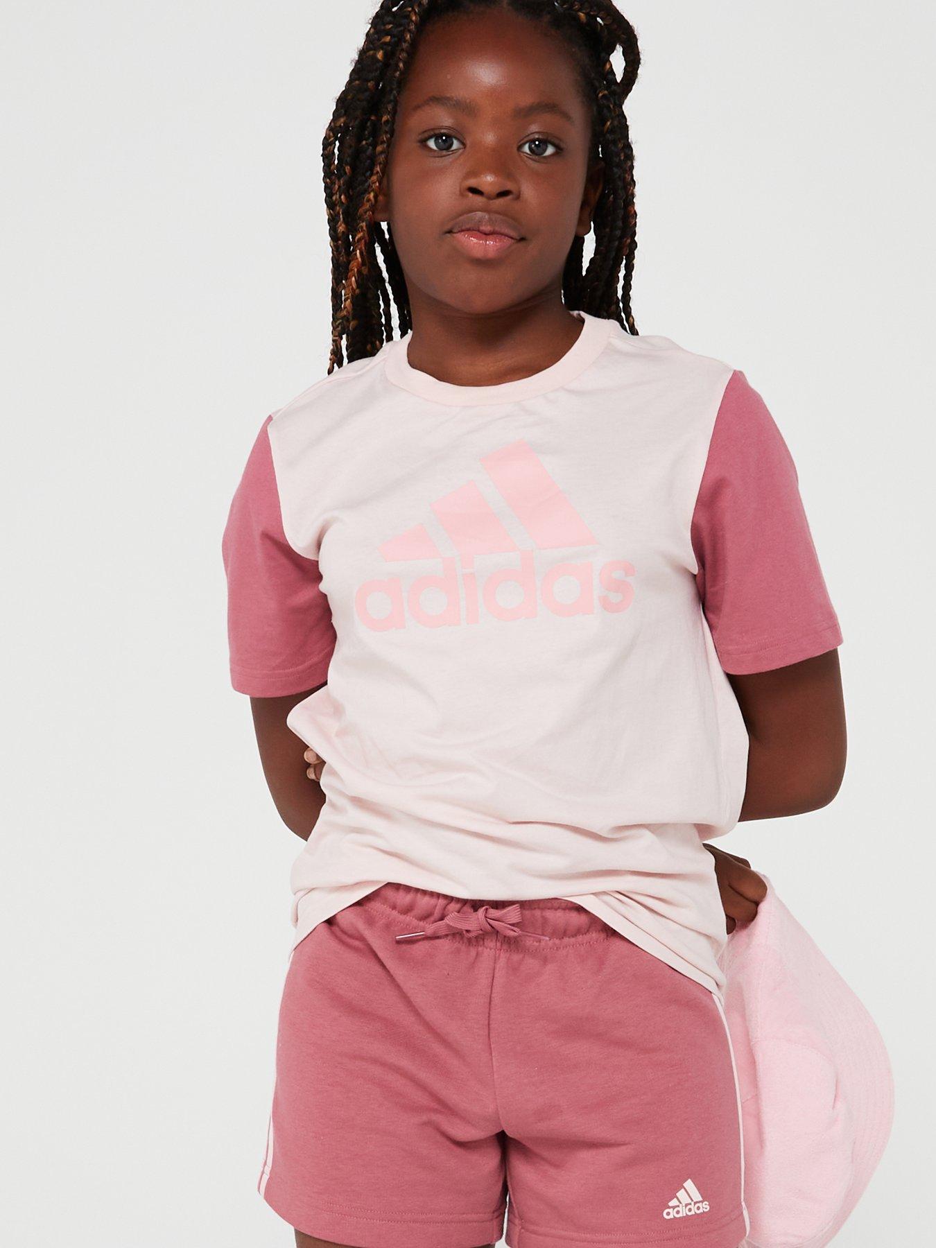 adidas-sportswear-junior-girls-essentials-big-logo-t-shirt-pinkdetail