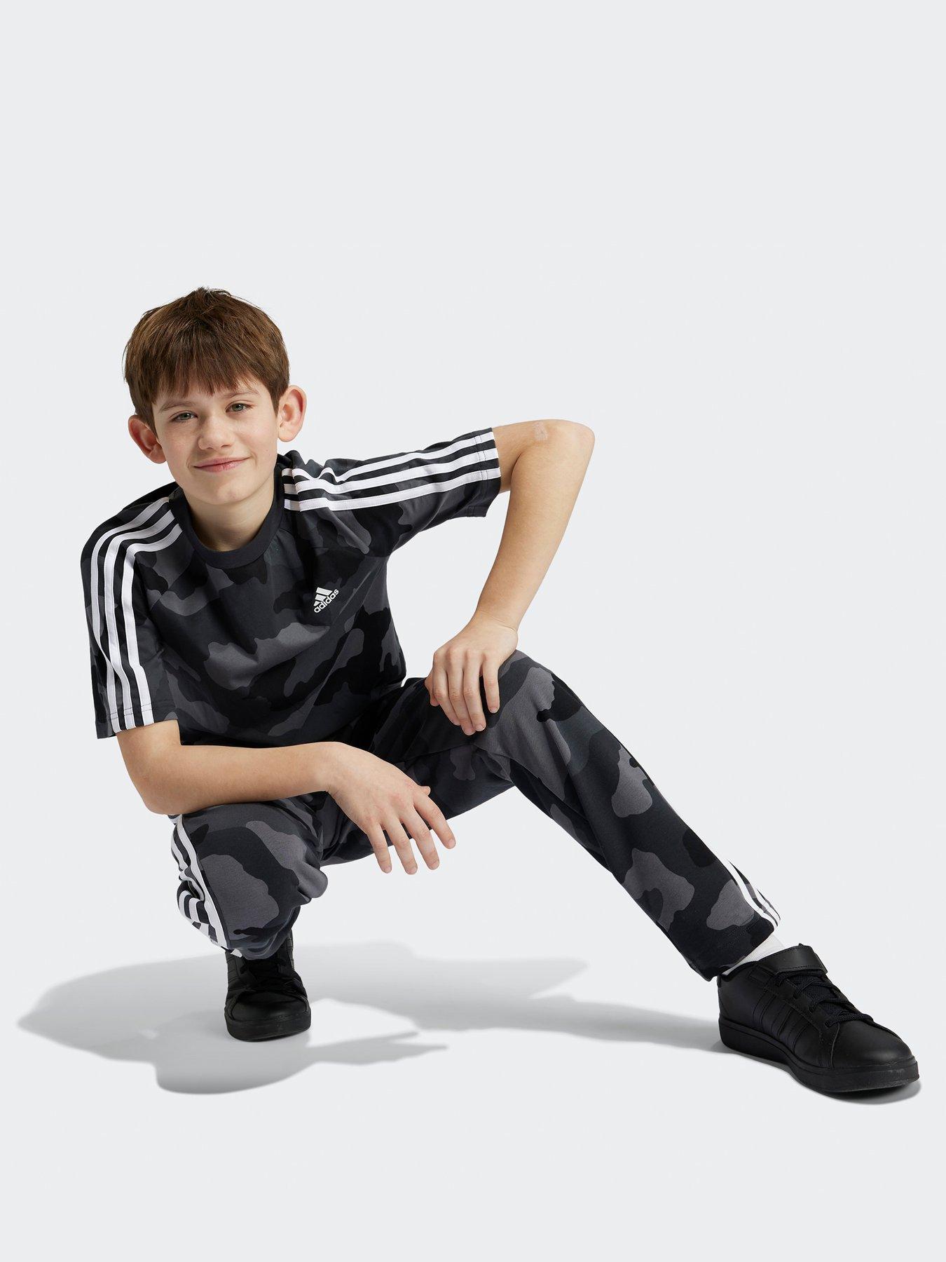 adidas-sportswear-junior-boys-essentials-camo-print-t-shirt-greystillFront