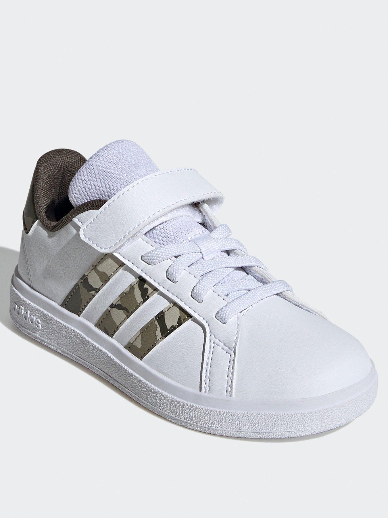 adidas-sportswear-kids-grand-court-20-elasticated-trainers-whitegreenstillFront