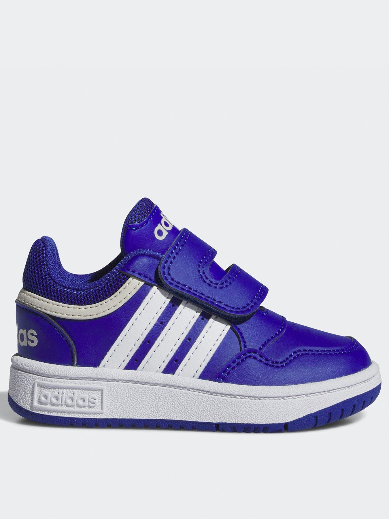 adidas-sportswear-infant-hoops-30-velcro-trainers-bluefront