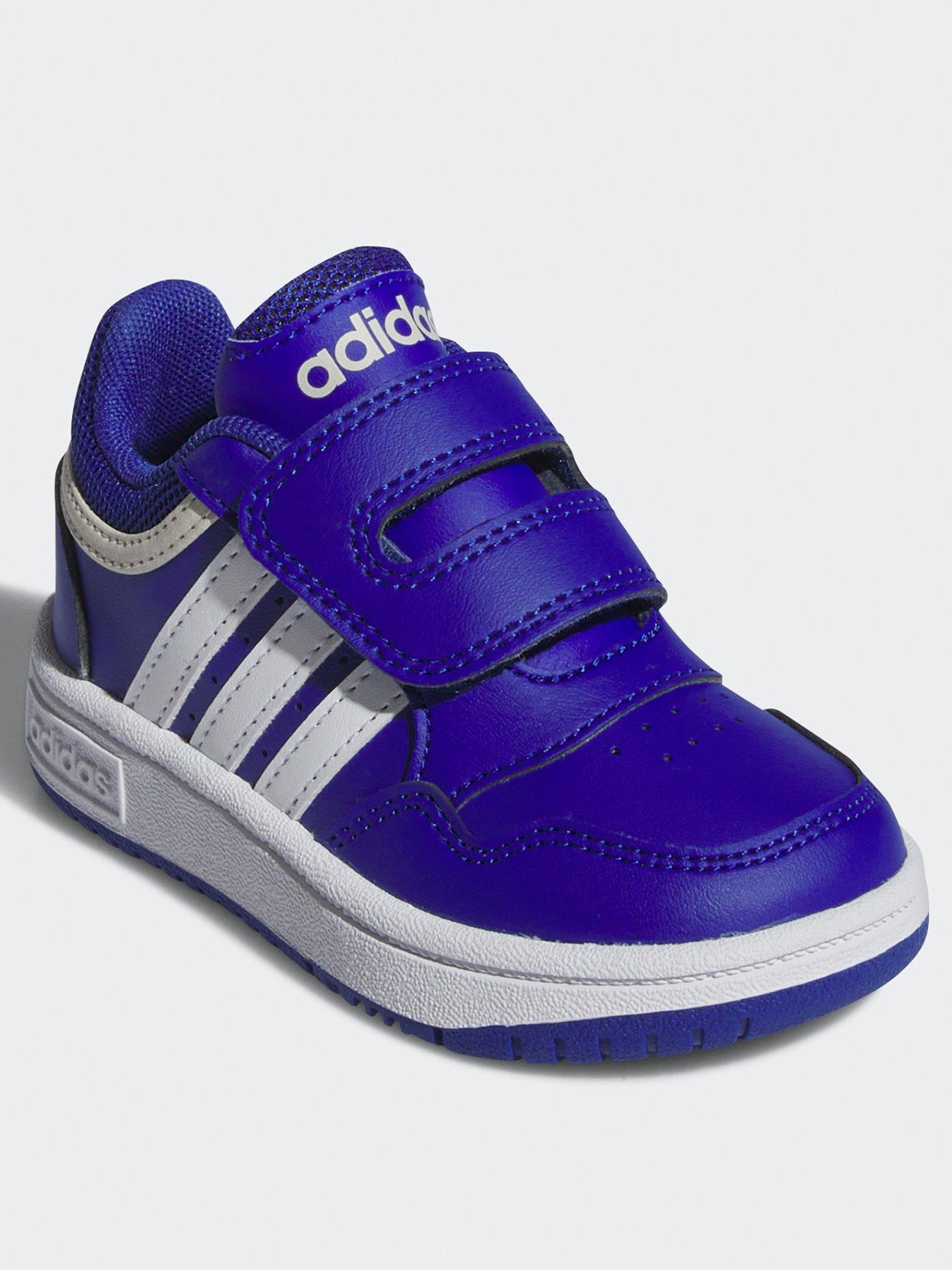 adidas-sportswear-infant-hoops-30-velcro-trainers-bluestillFront