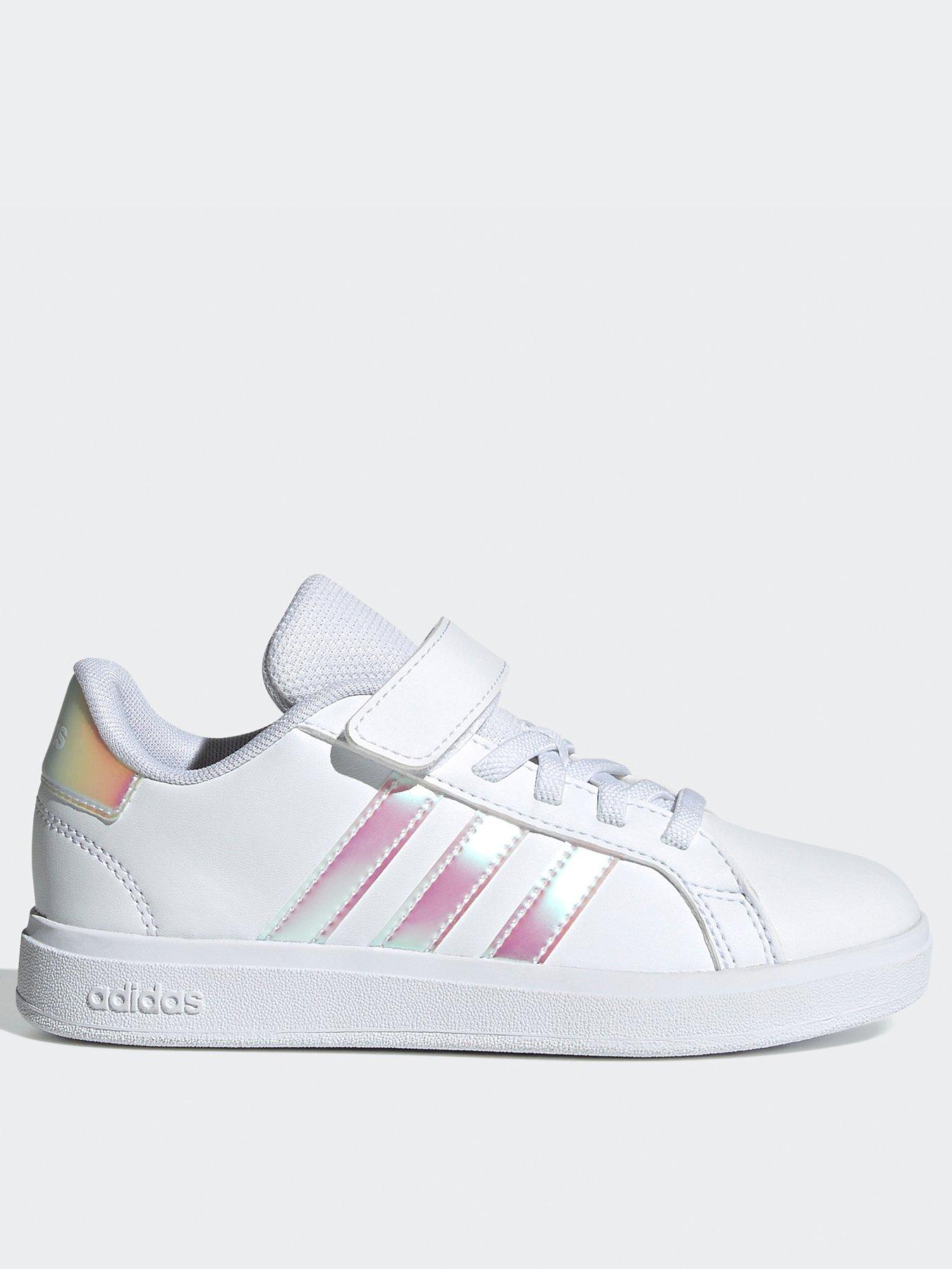 adidas Sportswear Kid s Grand Court 2.0 Elasticated Trainers White metallic Very Ireland