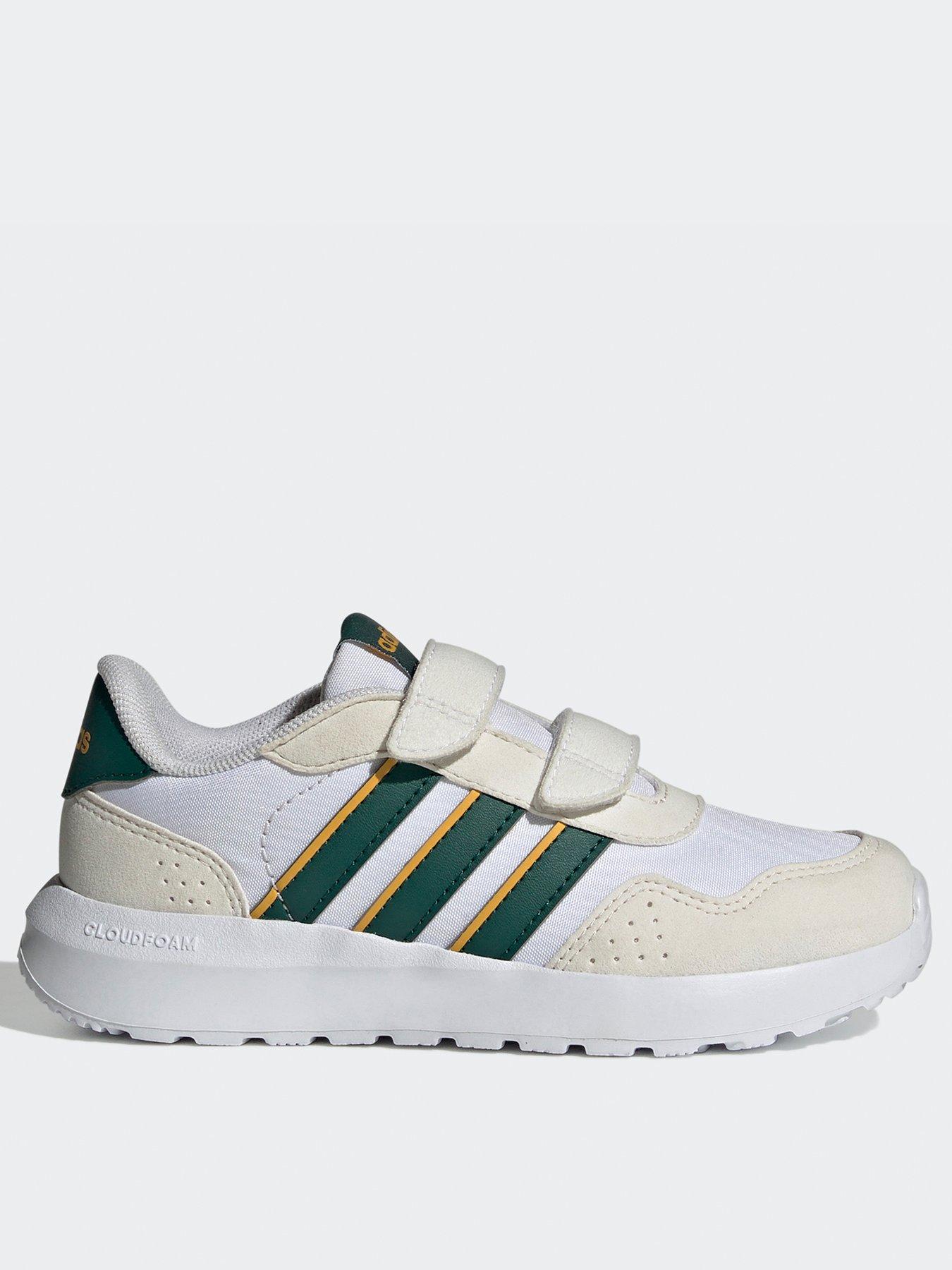 Kid s Run 60s Velcro Trainers White green