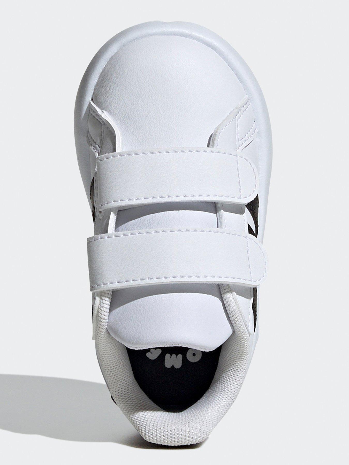 adidas-sportswear-infant-grand-court-20-velcro-trainers-whiteblackoutfit