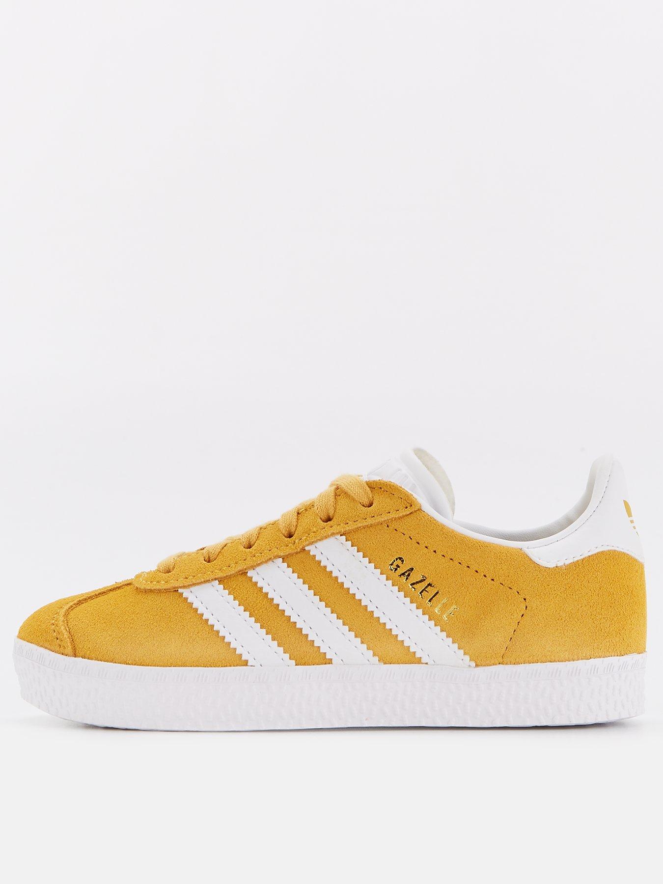 adidas-originals-kids-unisex-gazelle-trainers-yellow