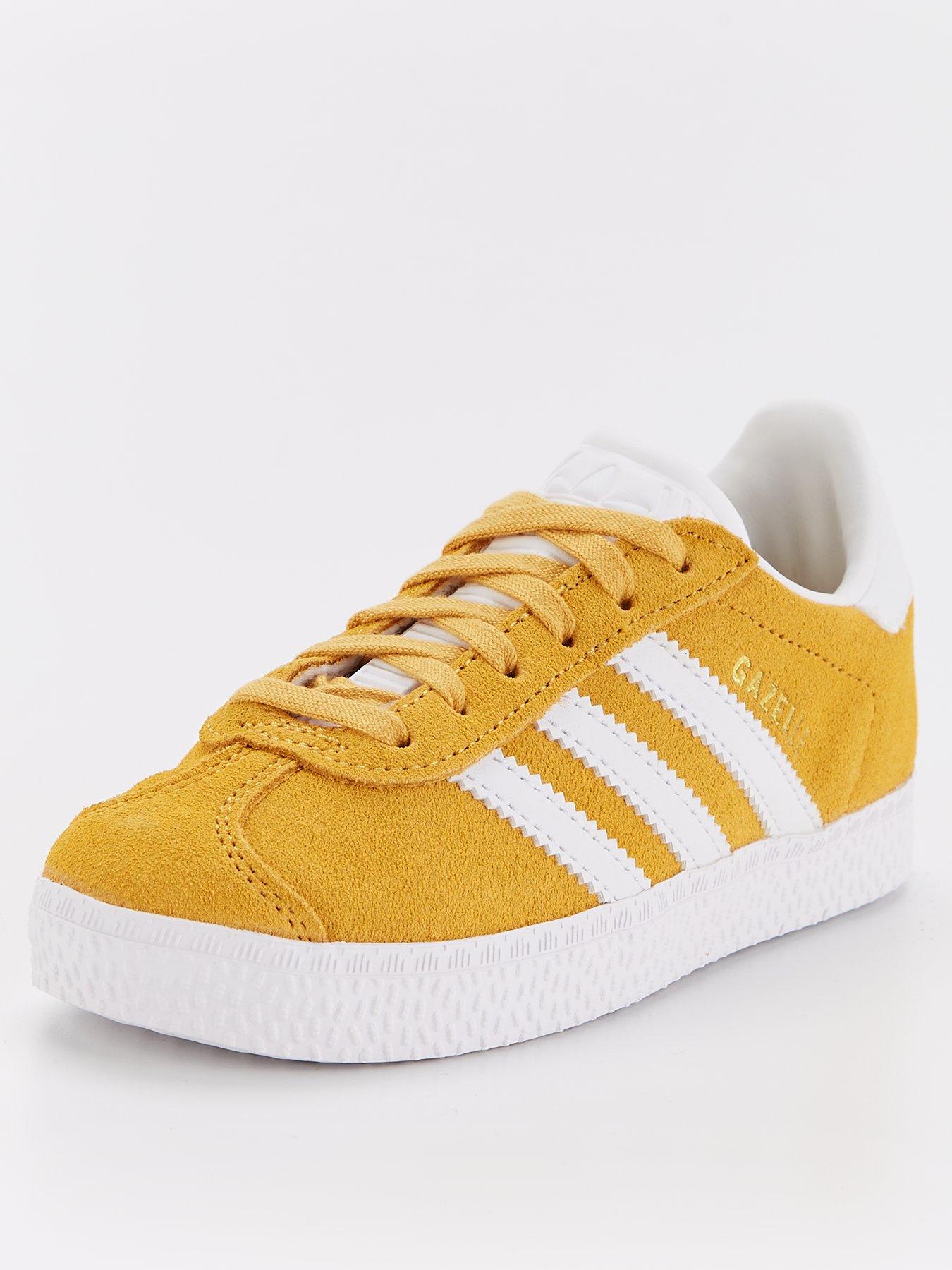 adidas-originals-kids-unisex-gazelle-trainers-yellowstillFront