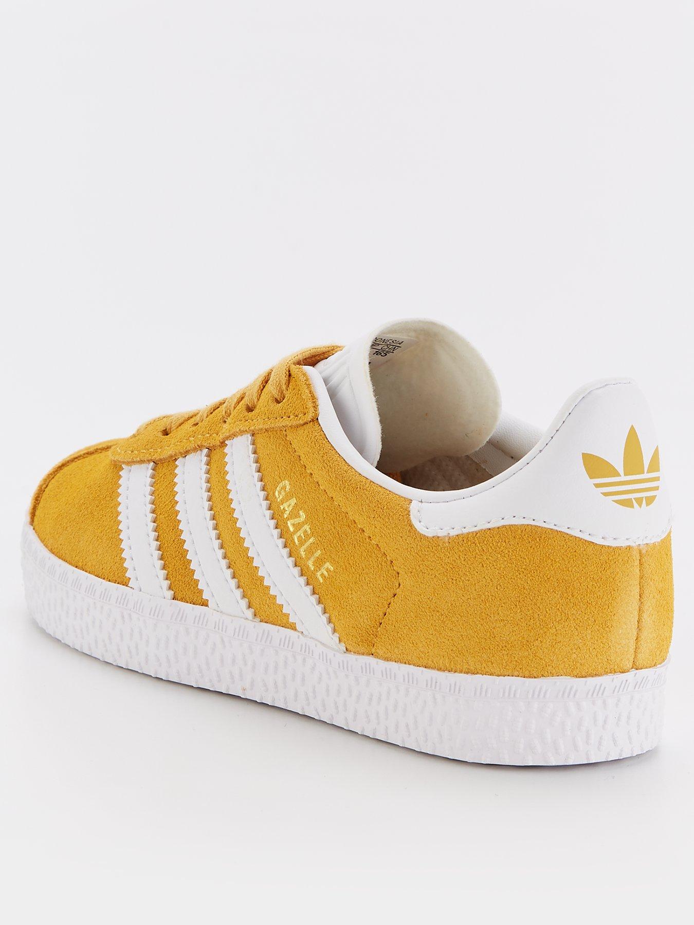 adidas-originals-kids-unisex-gazelle-trainers-yellowback