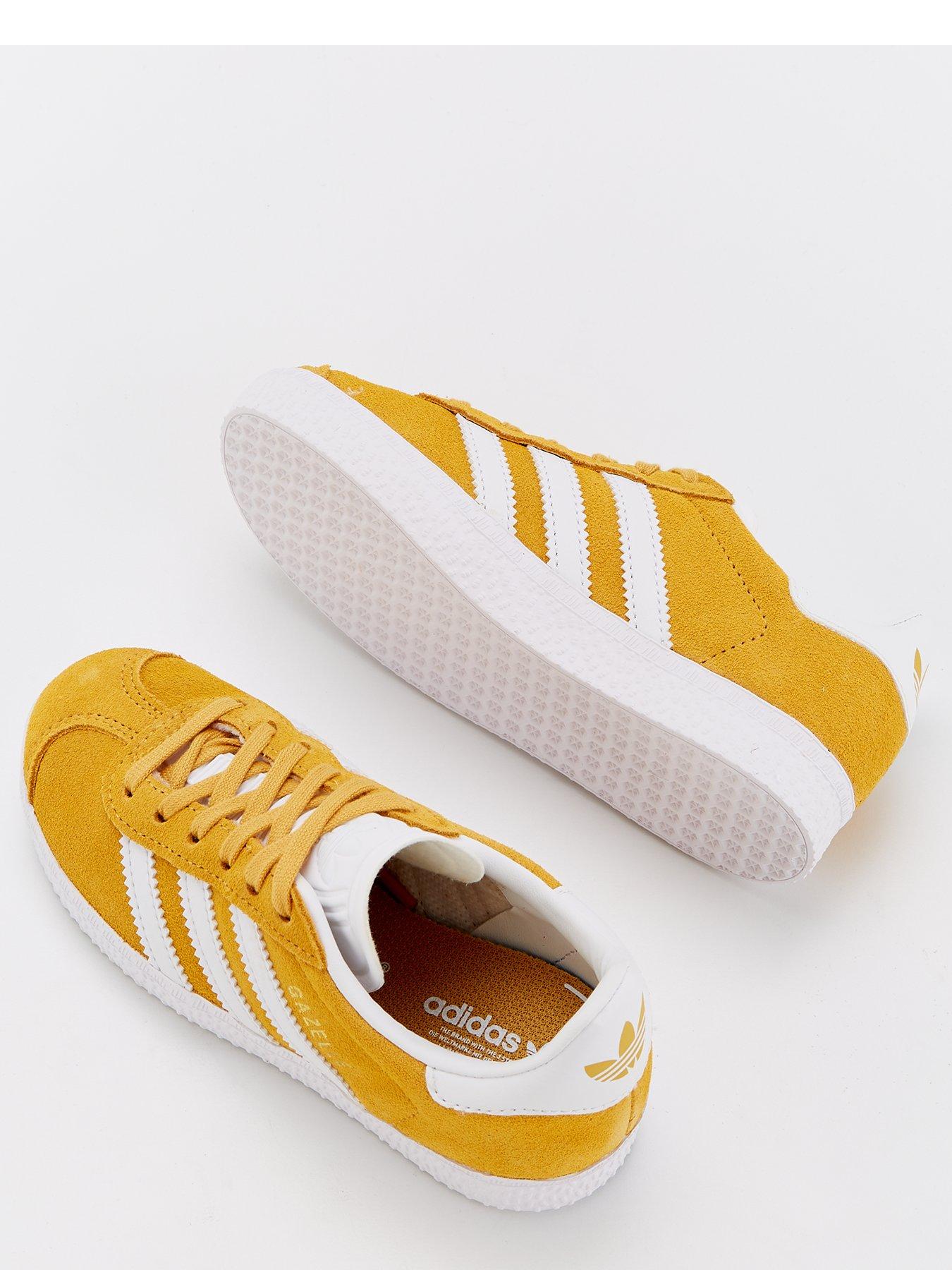 adidas-originals-kids-unisex-gazelle-trainers-yellowdetail