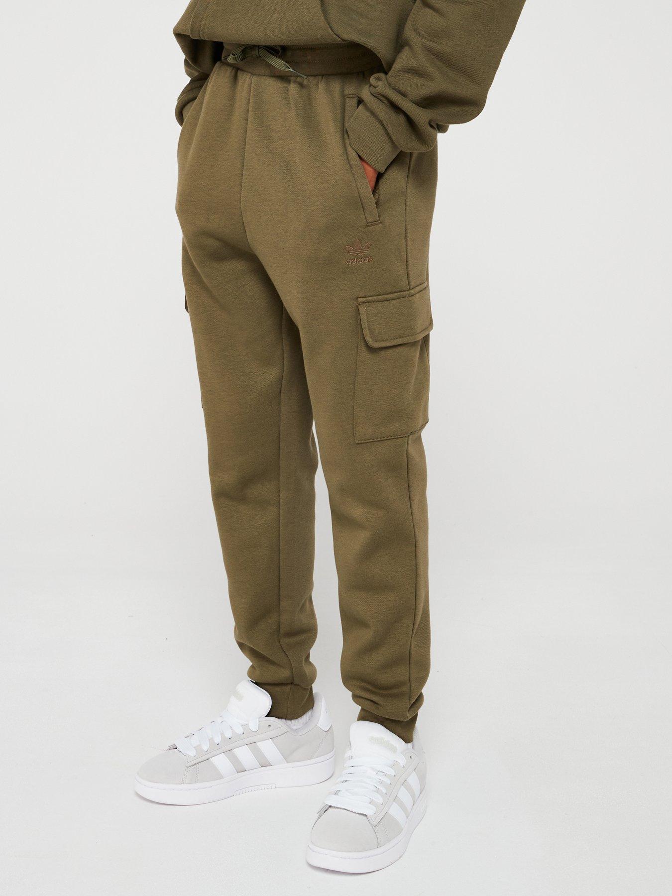 Junior Boys Fleece Cargo Pants Khaki