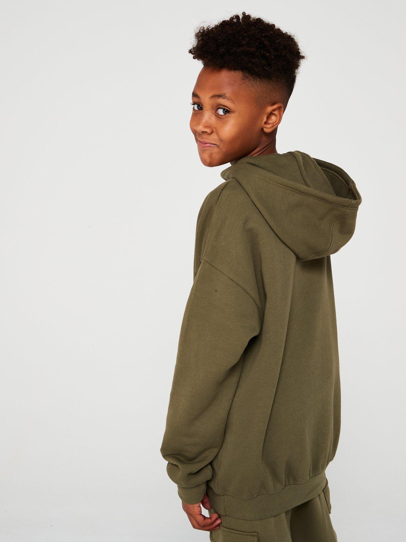 adidas-originals-junior-kids-overheadnbsphoodie-khakistillFront