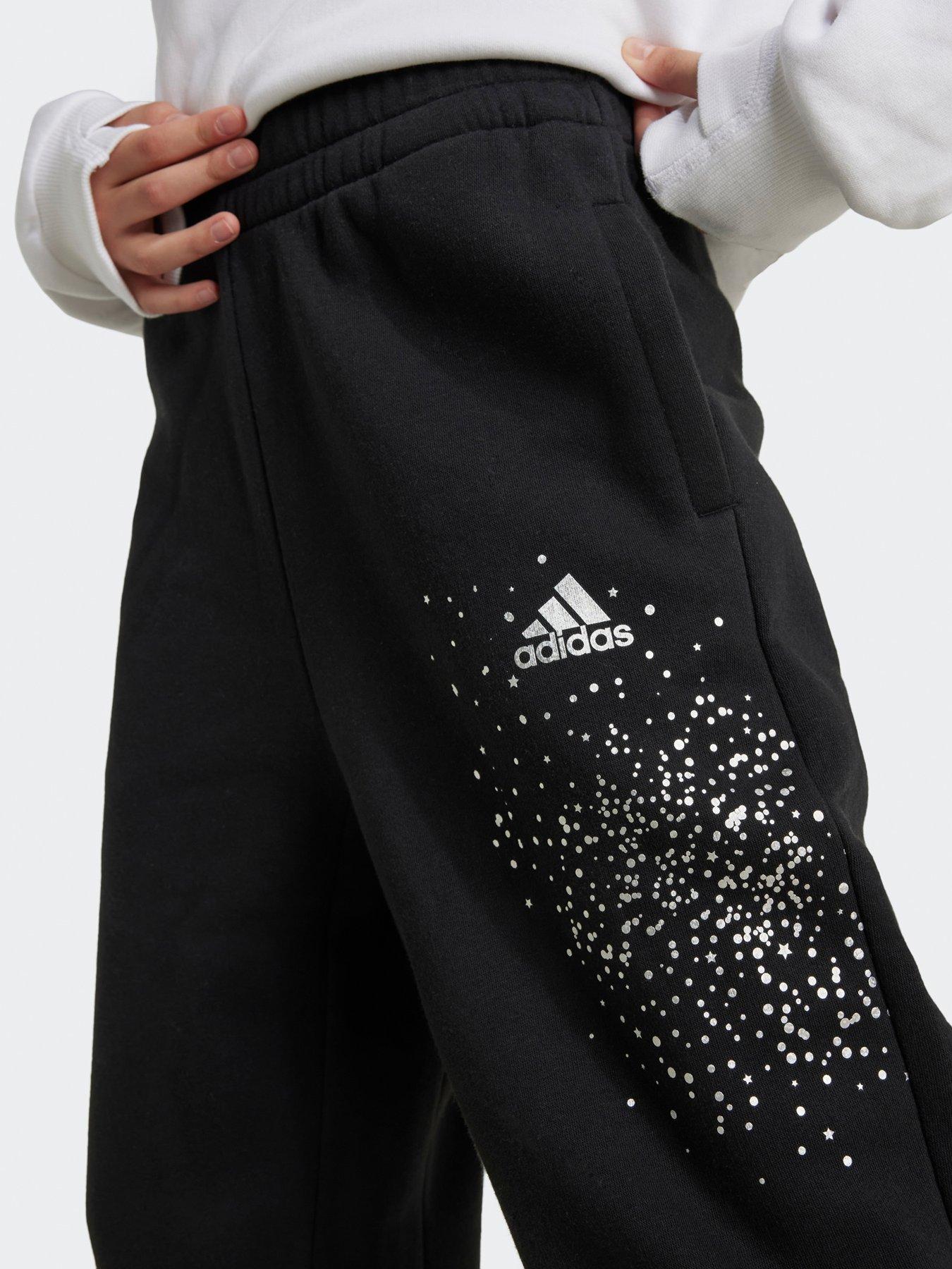 adidas-sportswear-older-girls-glam-pants-blackdetail