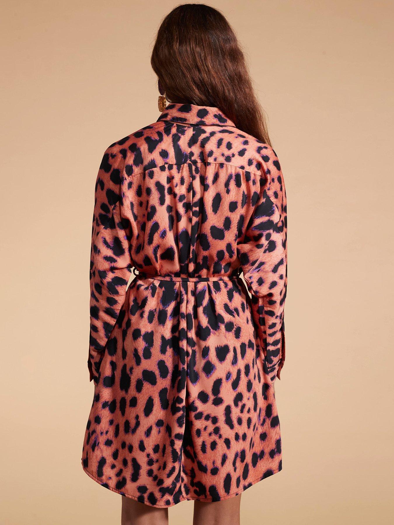 dancing-leopard-leopard-print-mini-shirt-dress-multistillFront