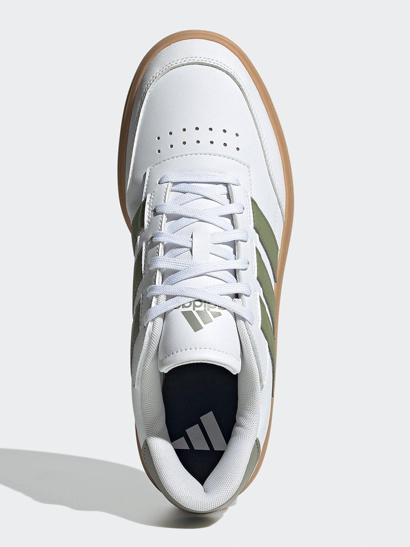 Image 4 of 6 of adidas Sportswear Men's Courtblock Trainers - White/green