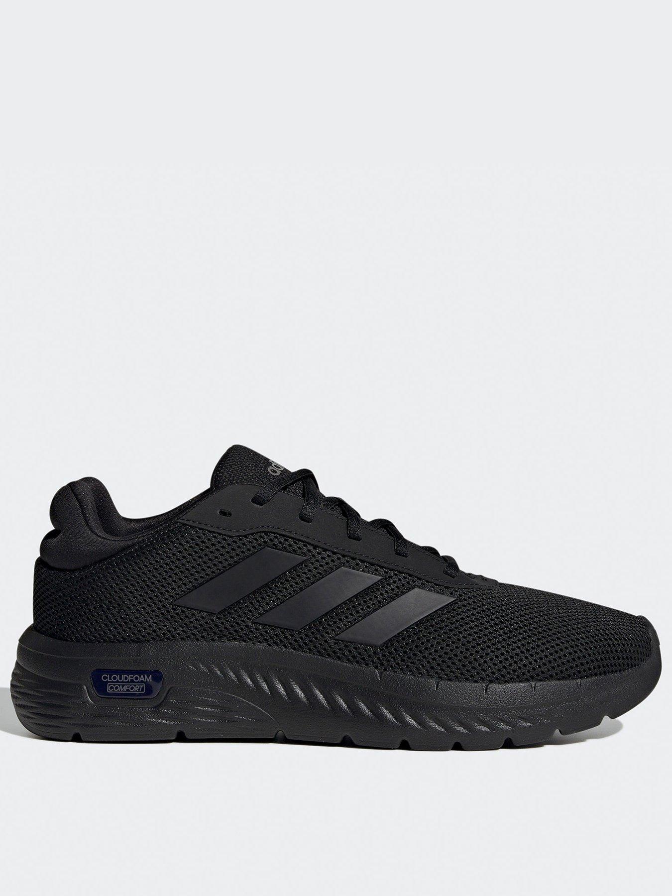 adidas-sportswear-mens-cloudfoam-comfy-trainers-blackfront