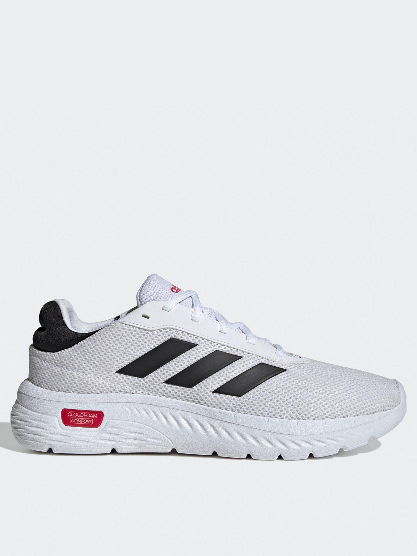 adidas-sportswear-mens-cloudfoam-comfy-trainers-whitefront