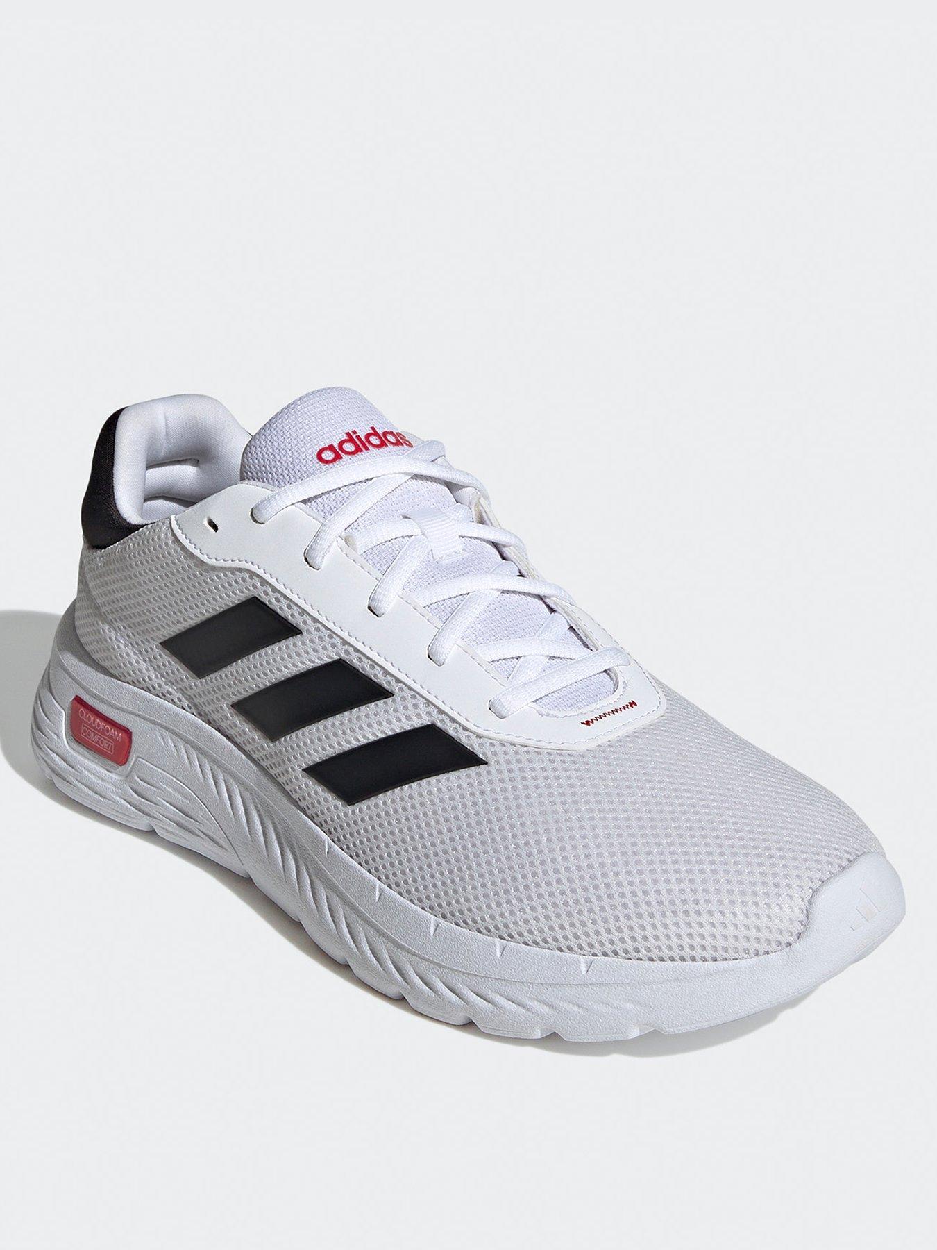 adidas-sportswear-mens-cloudfoam-comfy-trainers-whitestillFront