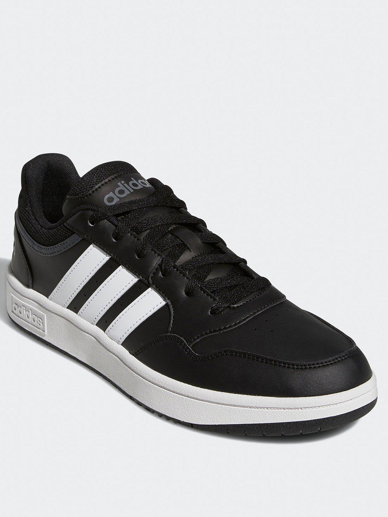 adidas-sportswear-mens-hoops-30-trainers-blackwhitestillFront