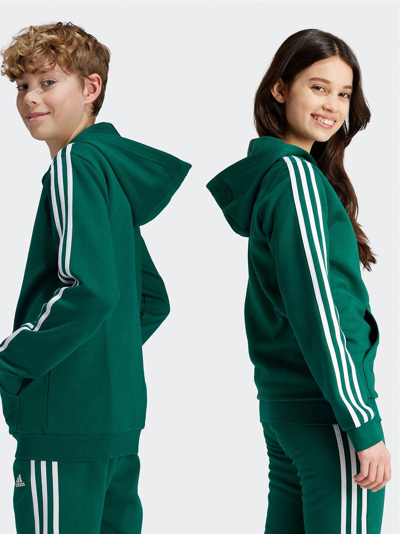 adidas-sportswear-junior-boys-essentials-3-stripe-full-zip-hoodie-greenback