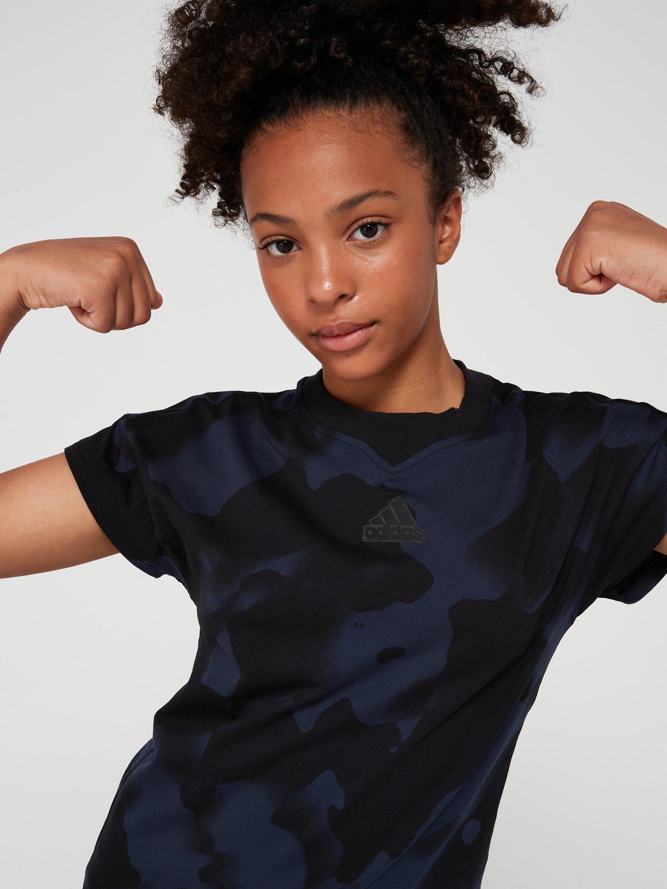 adidas-sportswear-junior-girls-future-icons-t-shirt-blackoutfit