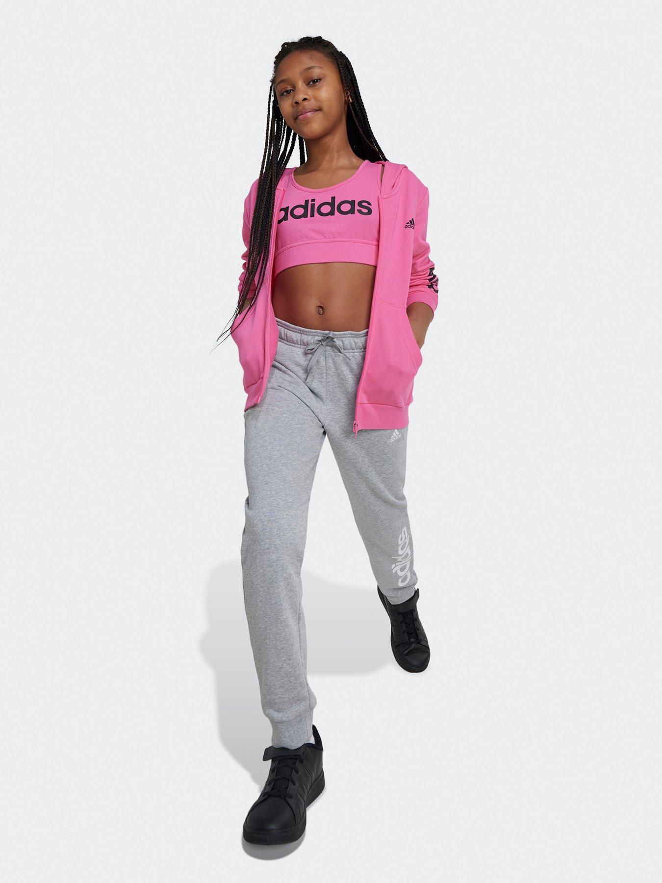 adidas-sportswear-junior-girls-essentials-linear-logo-sports-bra-pinkblackstillFront