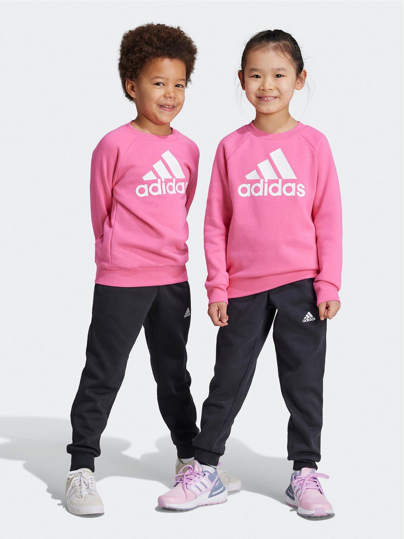 adidas-sportswear-younger-girls-essentials-fleece-tracksuit-pinkfront