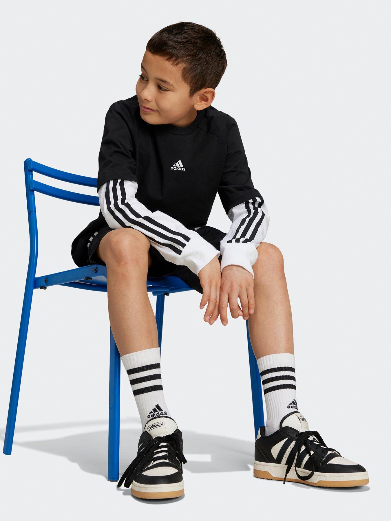 adidas-sportswear-junior-boys-express-2in1-logn-sleeve-t-shirt-blackstillFront