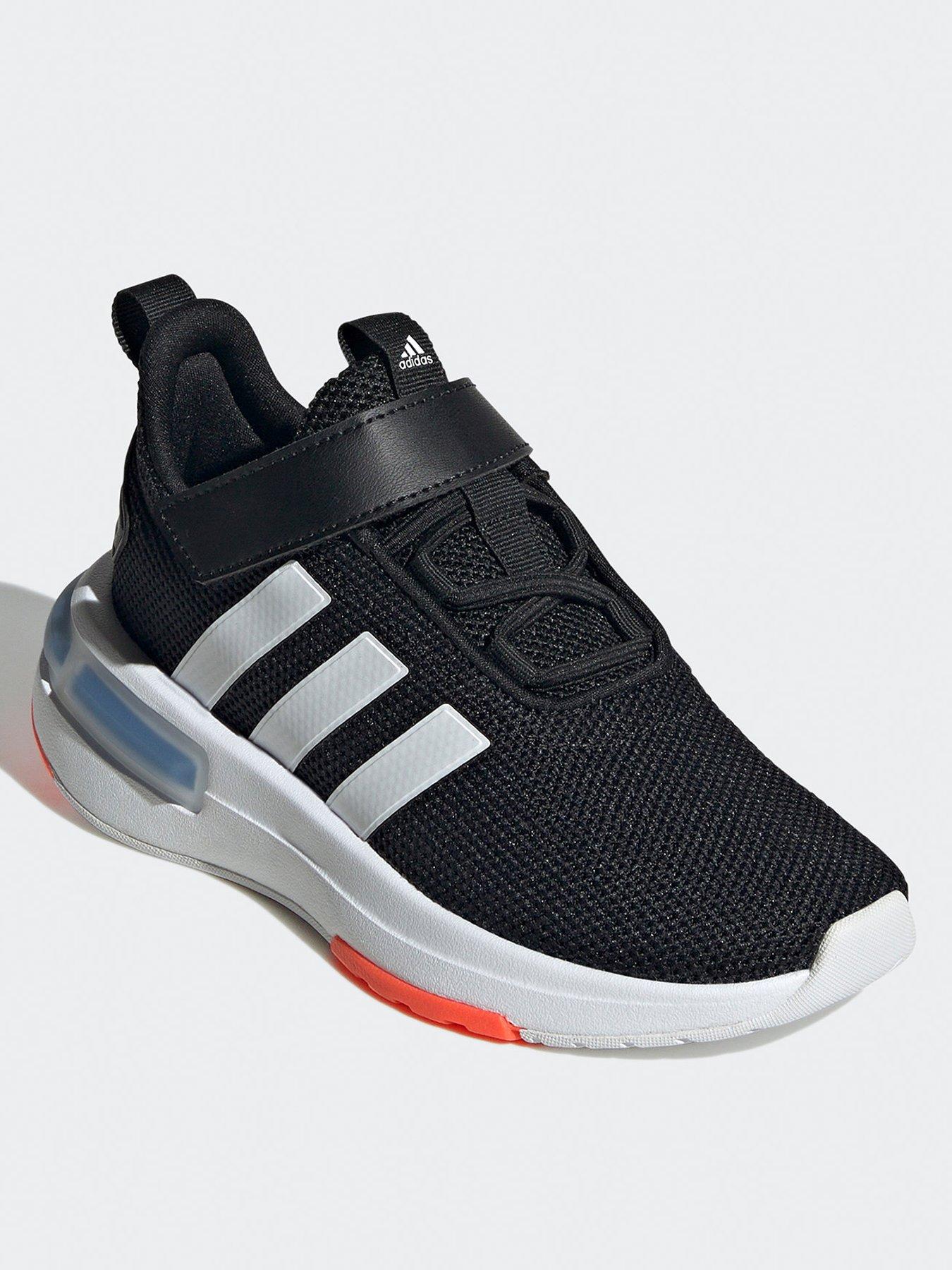 adidas-sportswear-kids-racer-tr23-elasticated-trainers-blackwhitestillFront