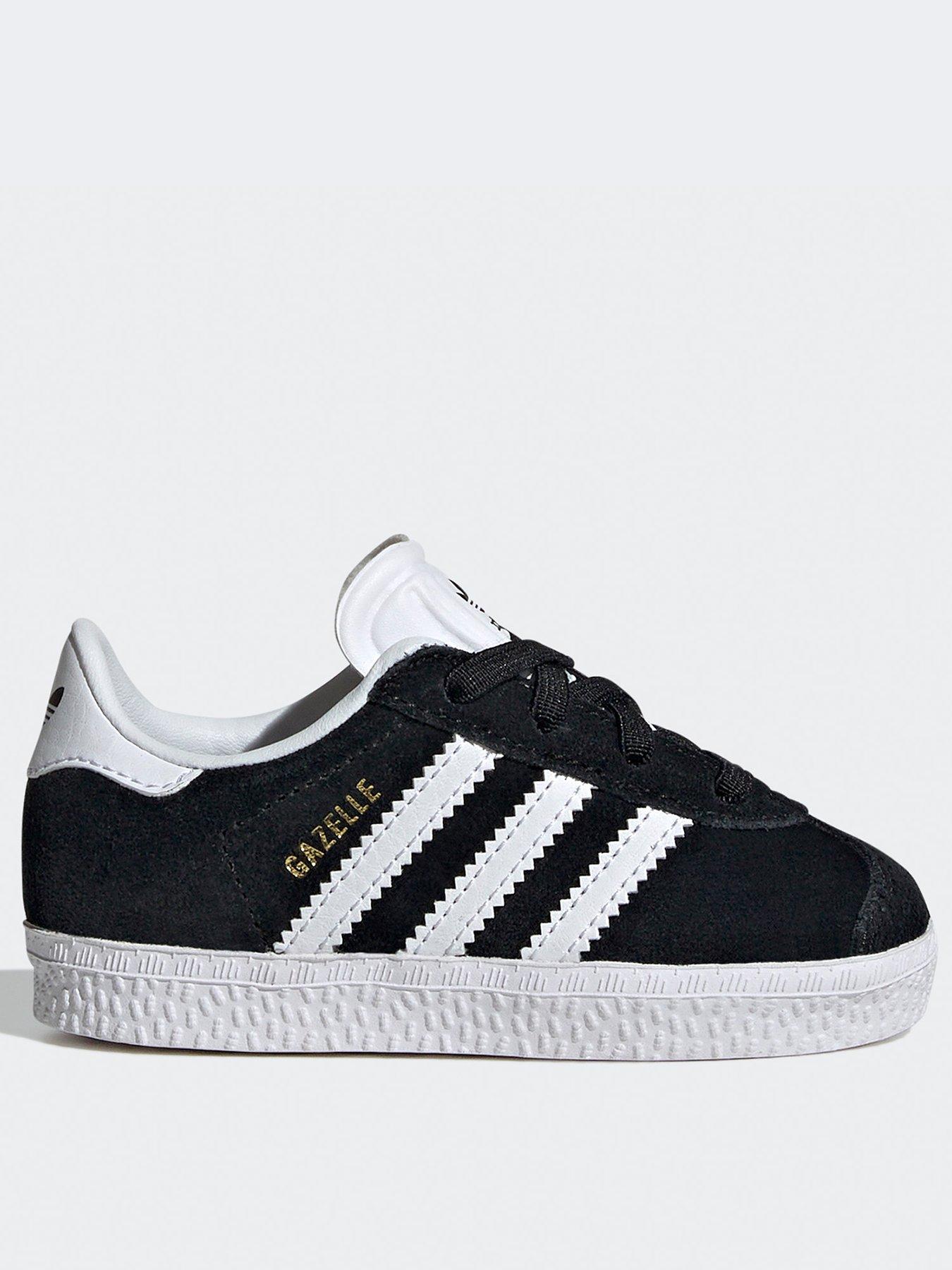 adidas-originals-unisex-infant-gazelle-elastic-trainers-blackwhite