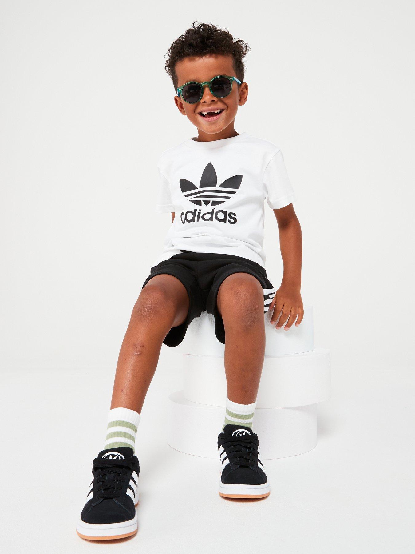 adidas-originals-unisex-kids-short-tee-set-blackwhtieback