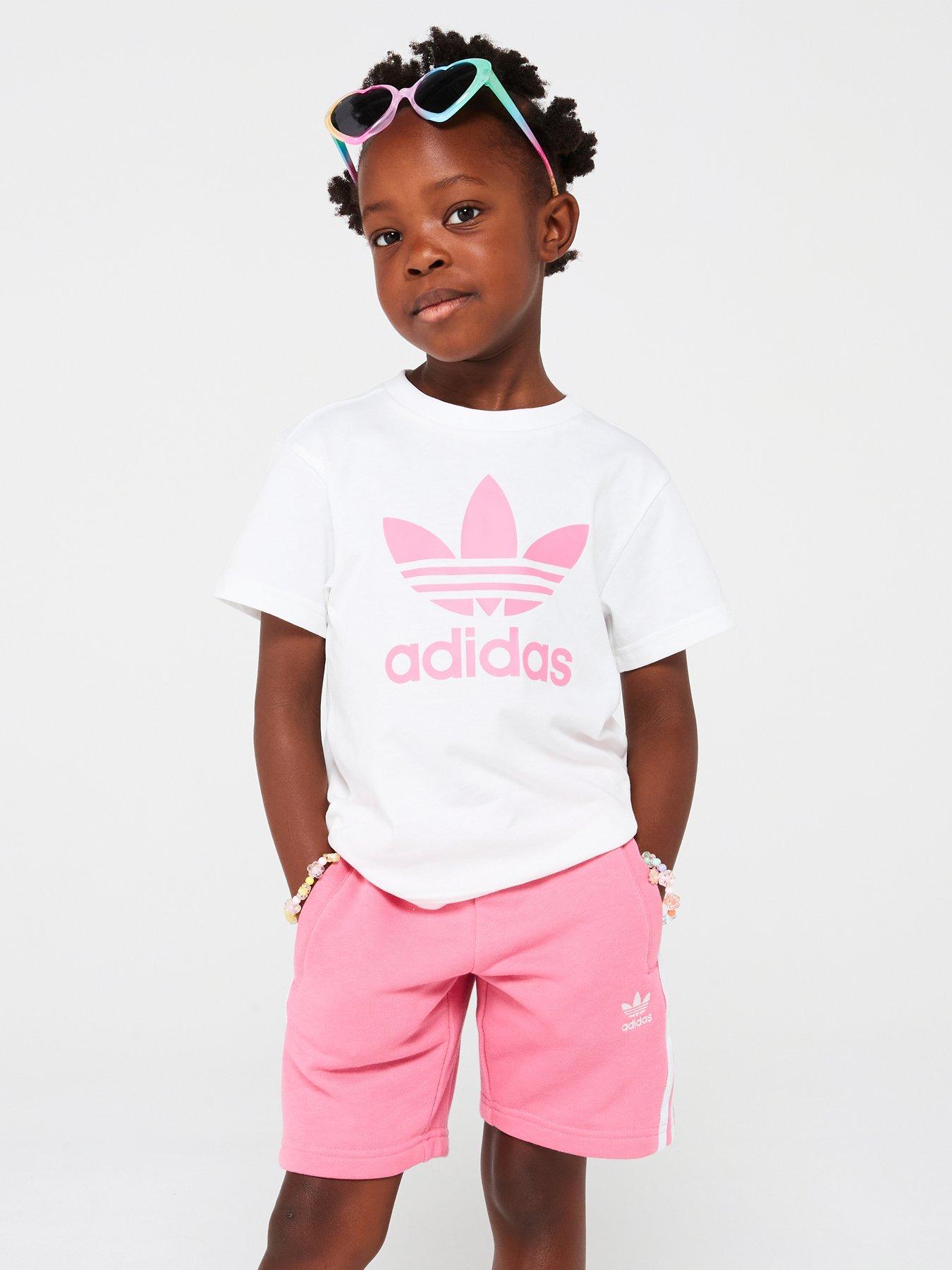 adidas-originals-unisex-kids-short-tee-set-pinkwhite