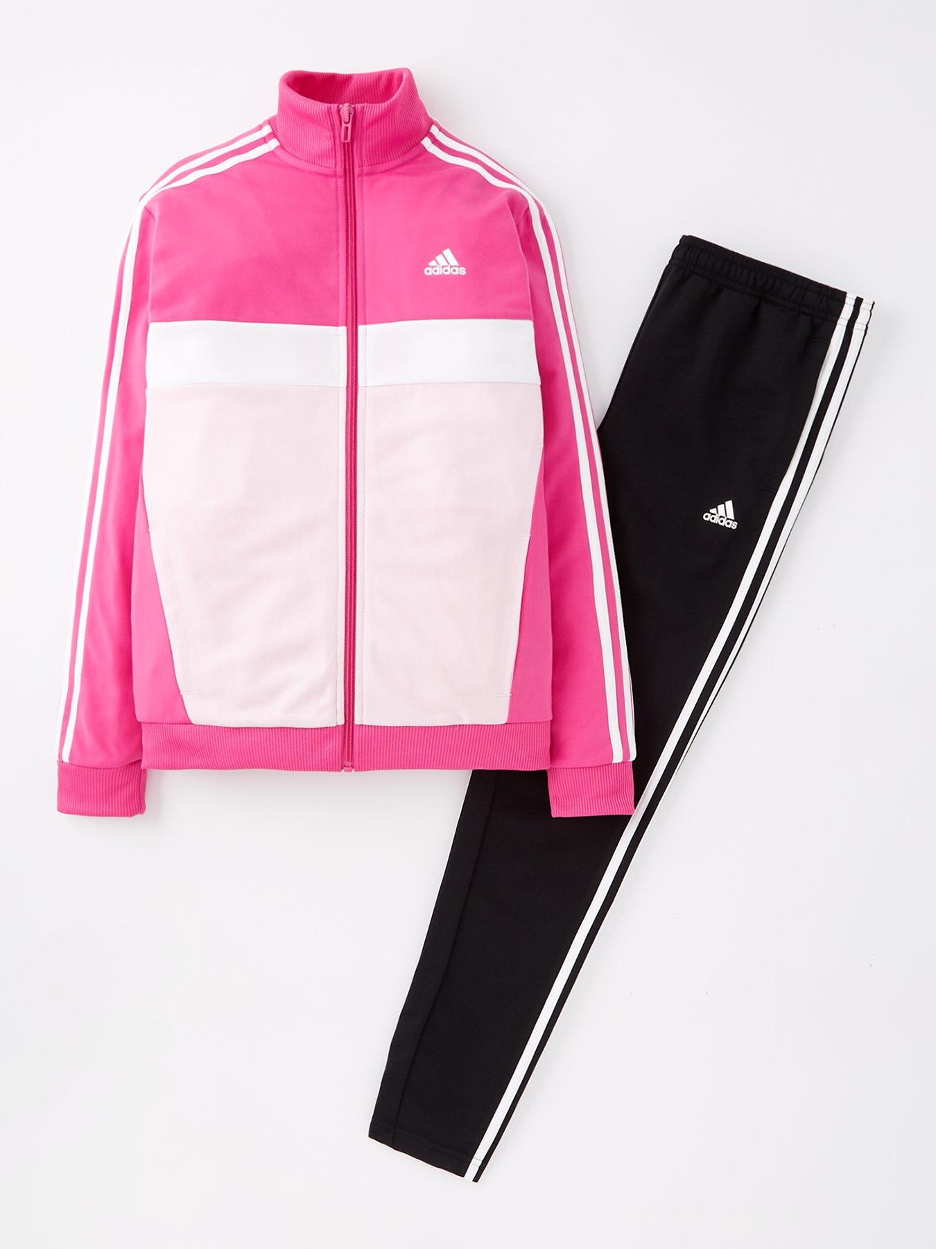 adidas-sportswear-junior-girls-essentials-3-stripe-zip-through-top-pinkfront