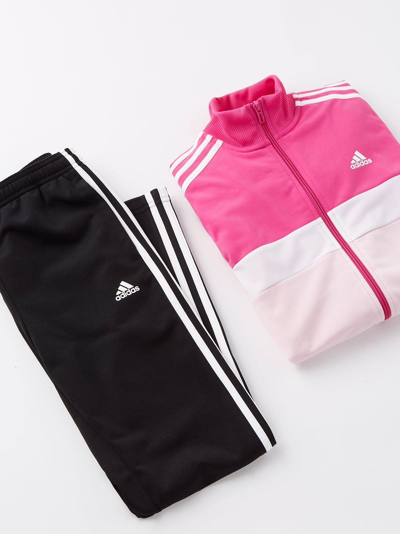 adidas-sportswear-junior-girls-essentials-3-stripe-zip-through-top-pinkdetail