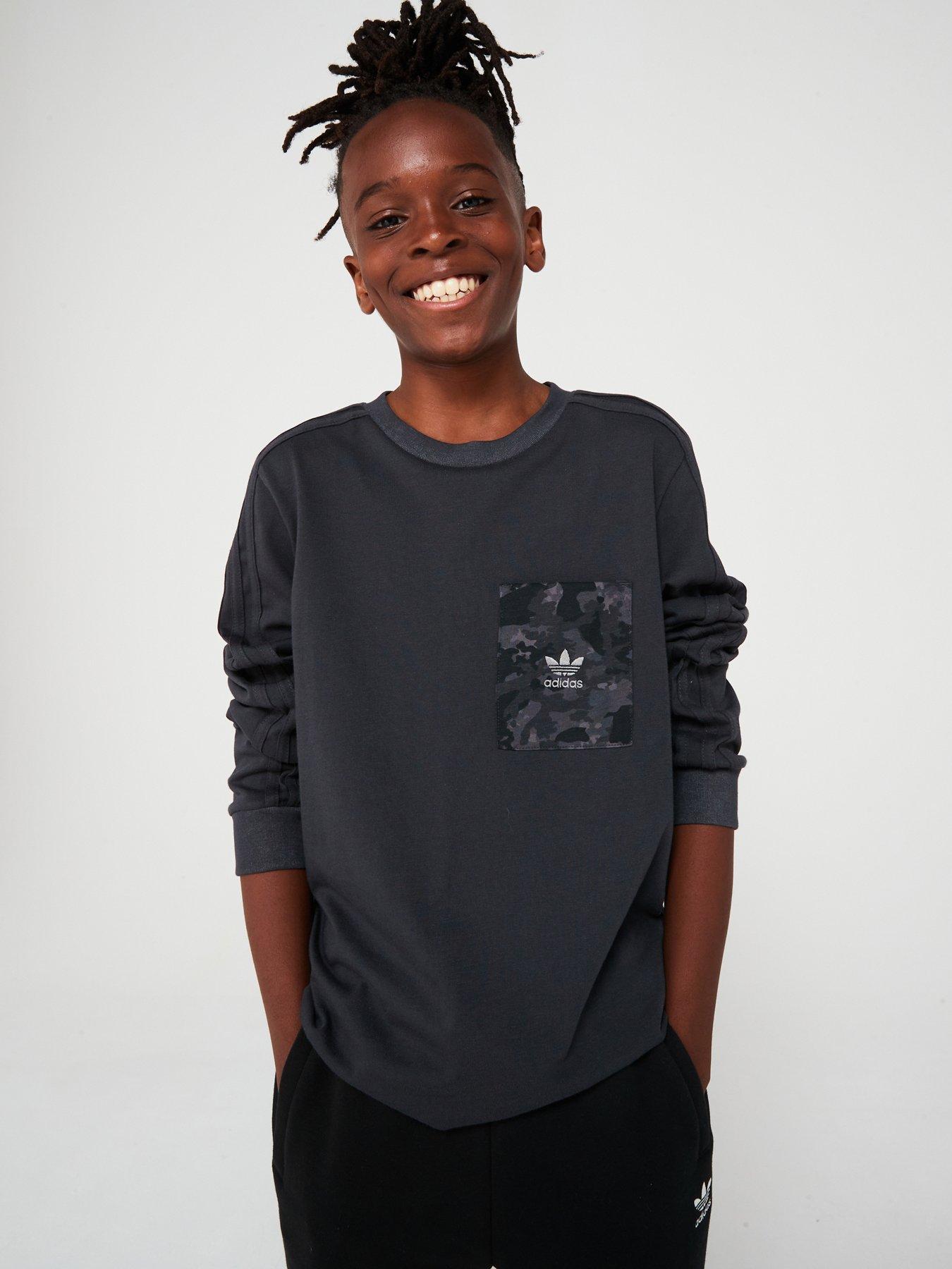 adidas-originals-junior-boys-long-sleeve-tee-dark-grey